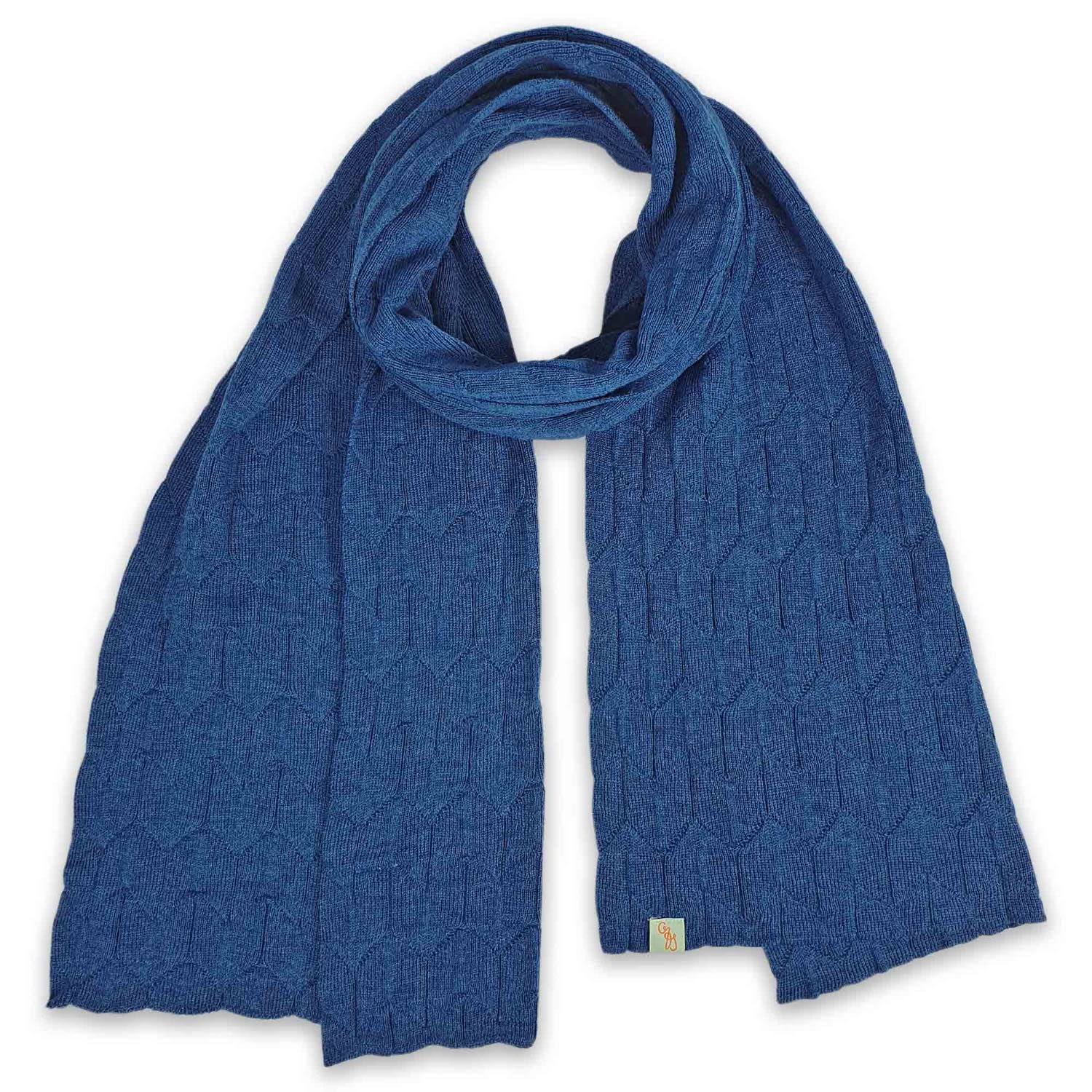 Otto & Spike Women's Scarves - Tulip Fields - French Navy Blue In Blue
