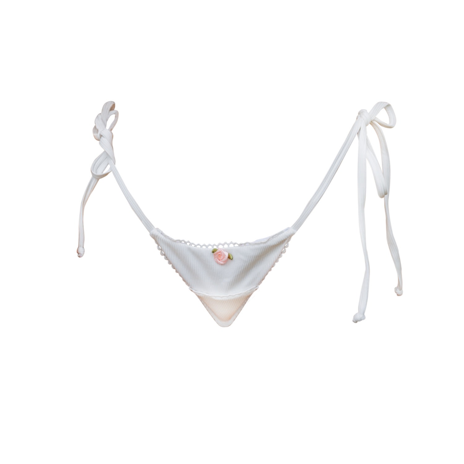 Ivy Swimwear Women's Rosa In White Floral Bikini Bottoms In White