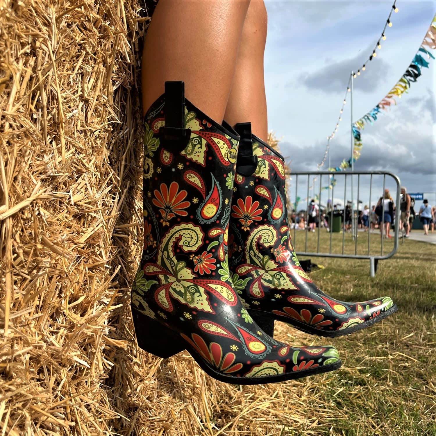 Paisley Vibe Cowboy Boot Wellies | Talolo Boots | Wolf & Badger