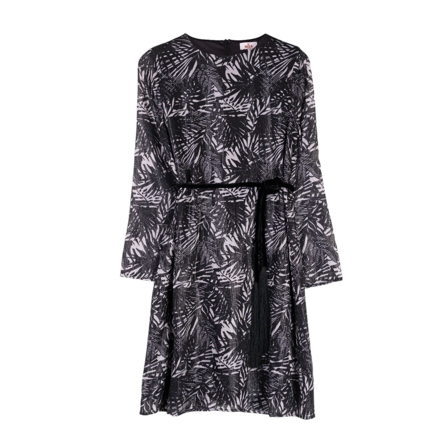 Niza Women's Black Fernanda Sequin Print Dress In Black