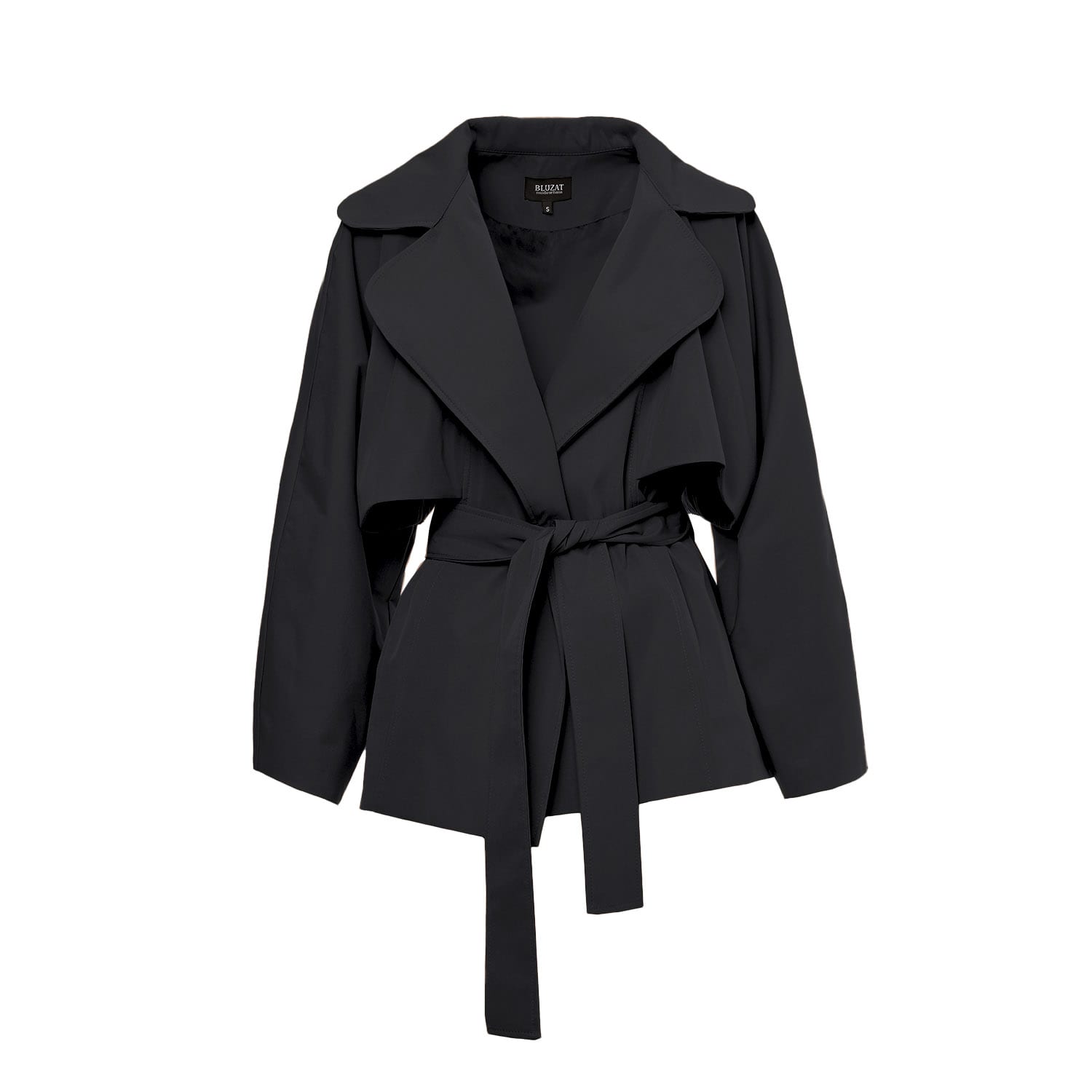 ジャケット・アウター Ka na ta Harf Trench Coat Balck Ka na ta”Harf Trench Coat Balck” | Lapel online store