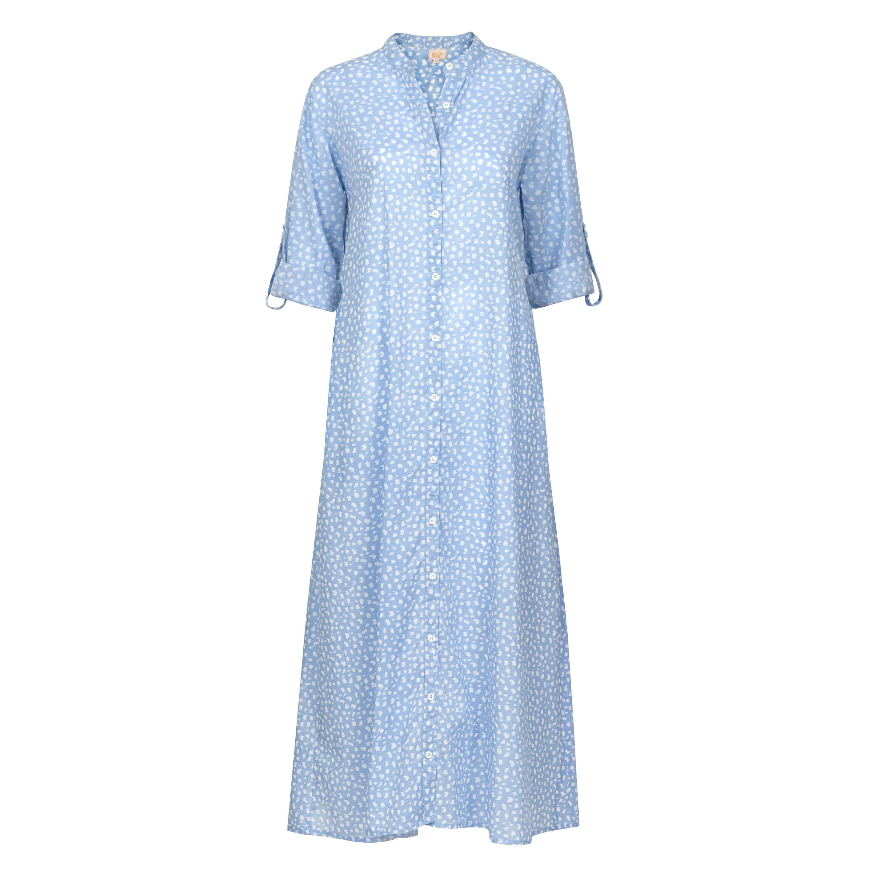 Sunshine Tienda Women's Blue / White Dot Swizzle Dress In Blue/white