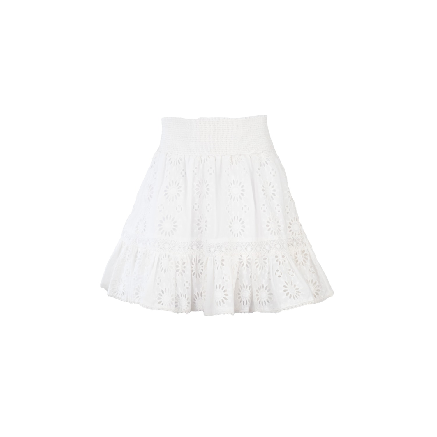Women’s White Tanya Skirt - Organic Cotton Medium Secret Mission