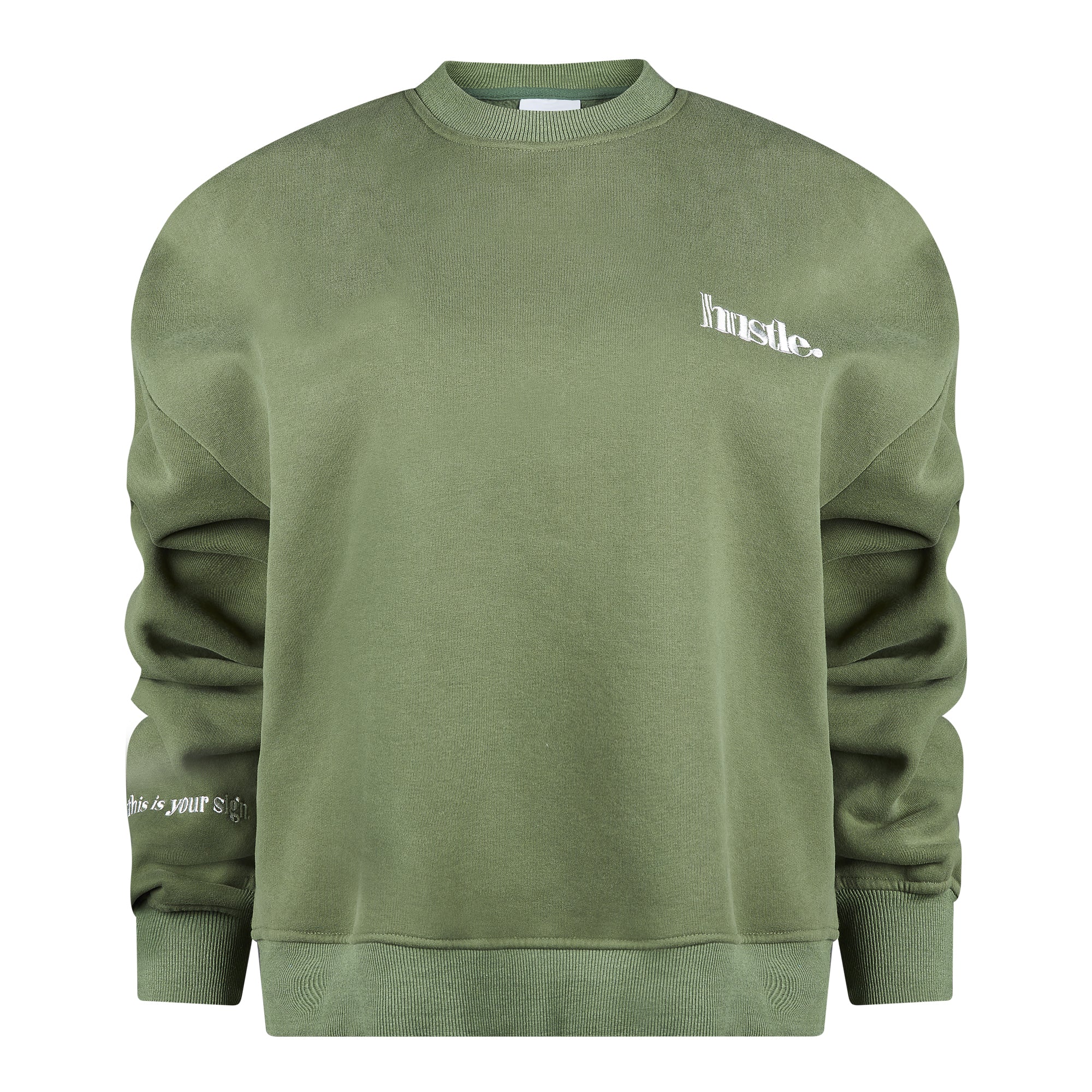 The Angel Number Sweatshirt - Green, Hustle the Label