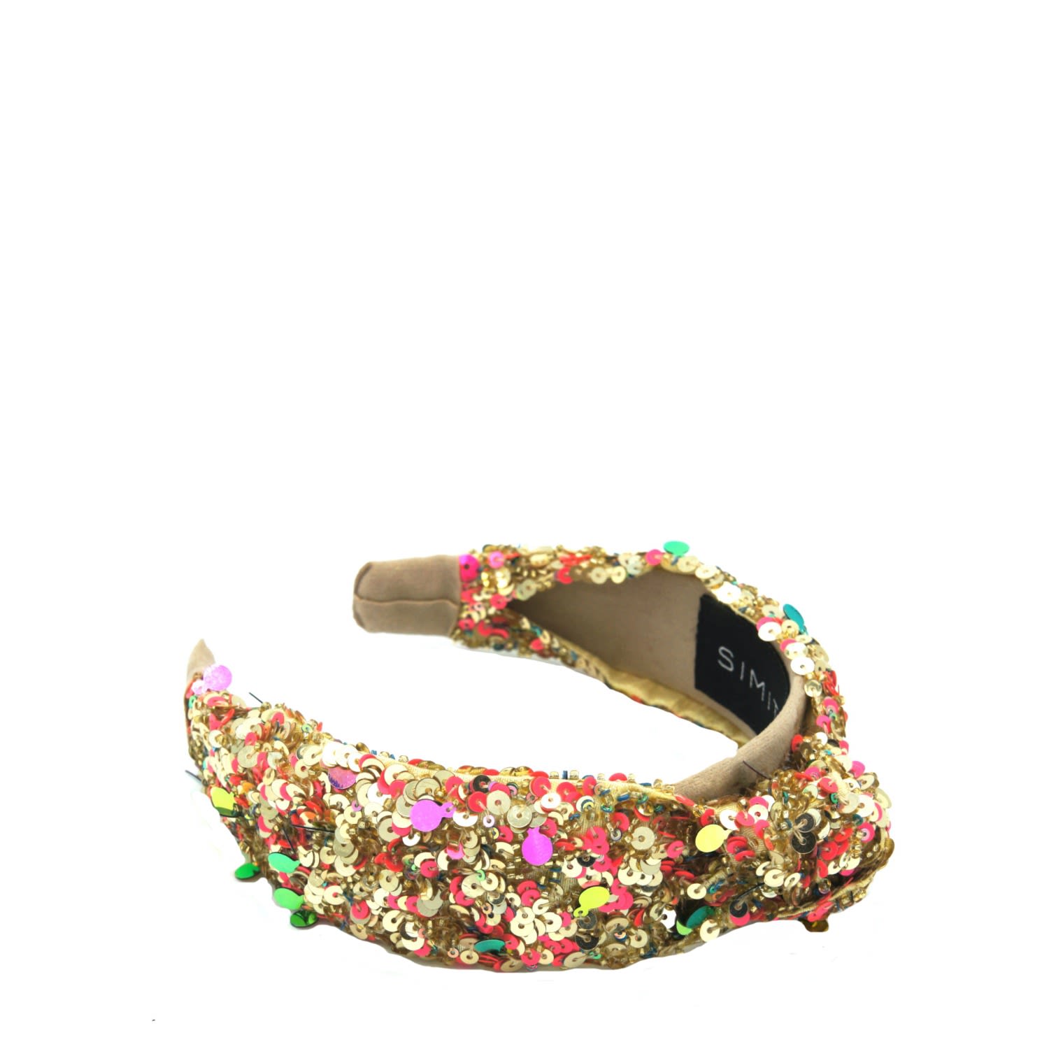 Women's Gold / Pink Gold Donut Knotted Headband | Simitri
