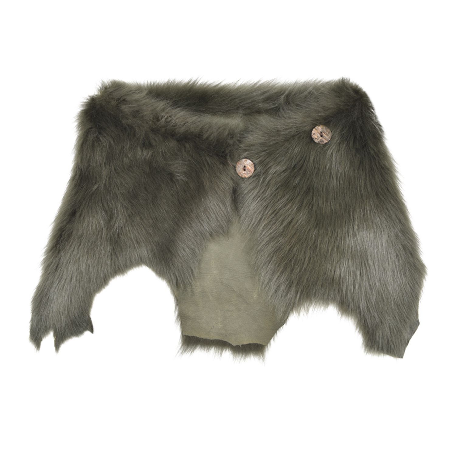 Owen Barry Women's Sheepskin Shrug Olive Green Ailsa Wrap In Green