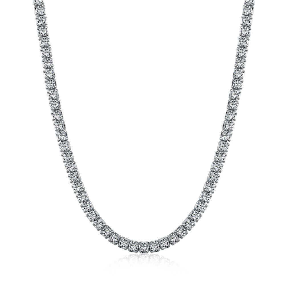 Viviana Halil Women's The Petite Luxxe Tenné Premium Zirconia Necklace In Sterling Silver