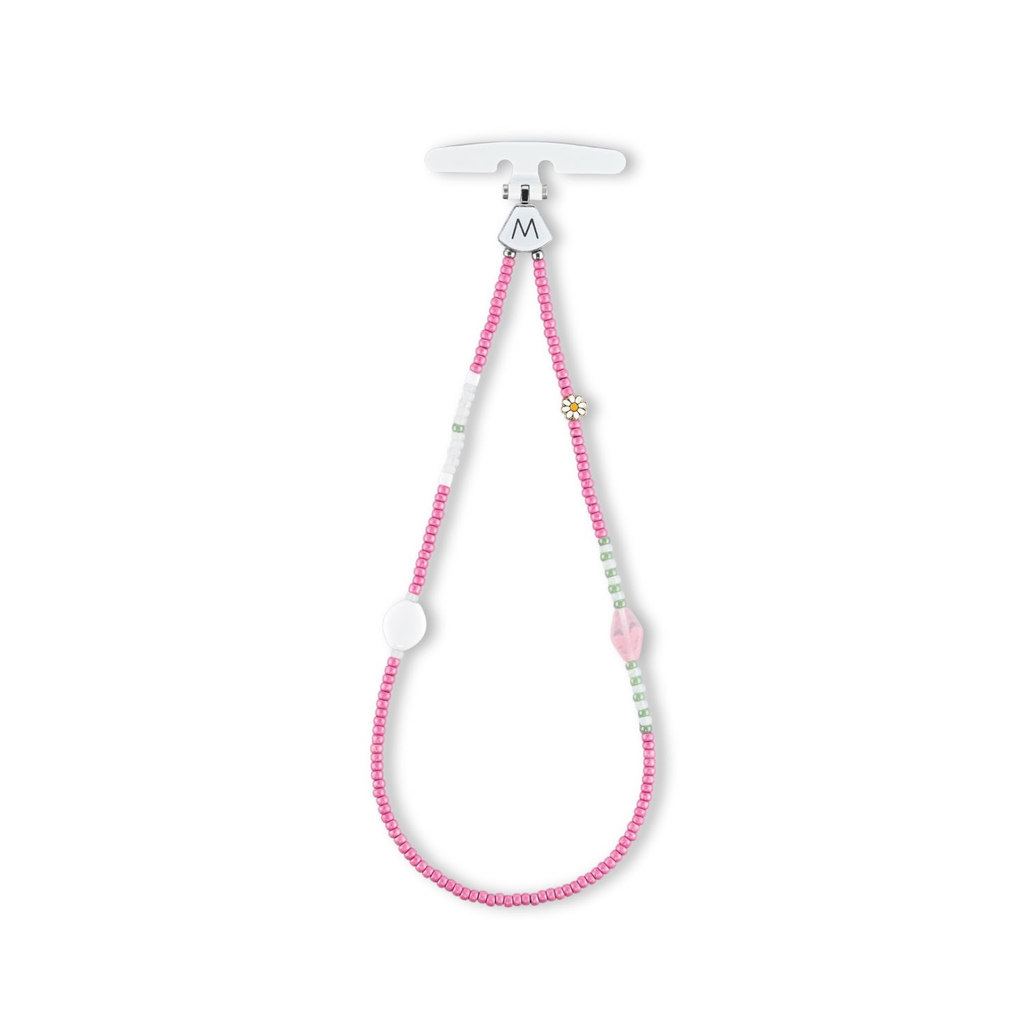 M.craftsman Women's Pink M Beads Phone Bracelet - Sakura