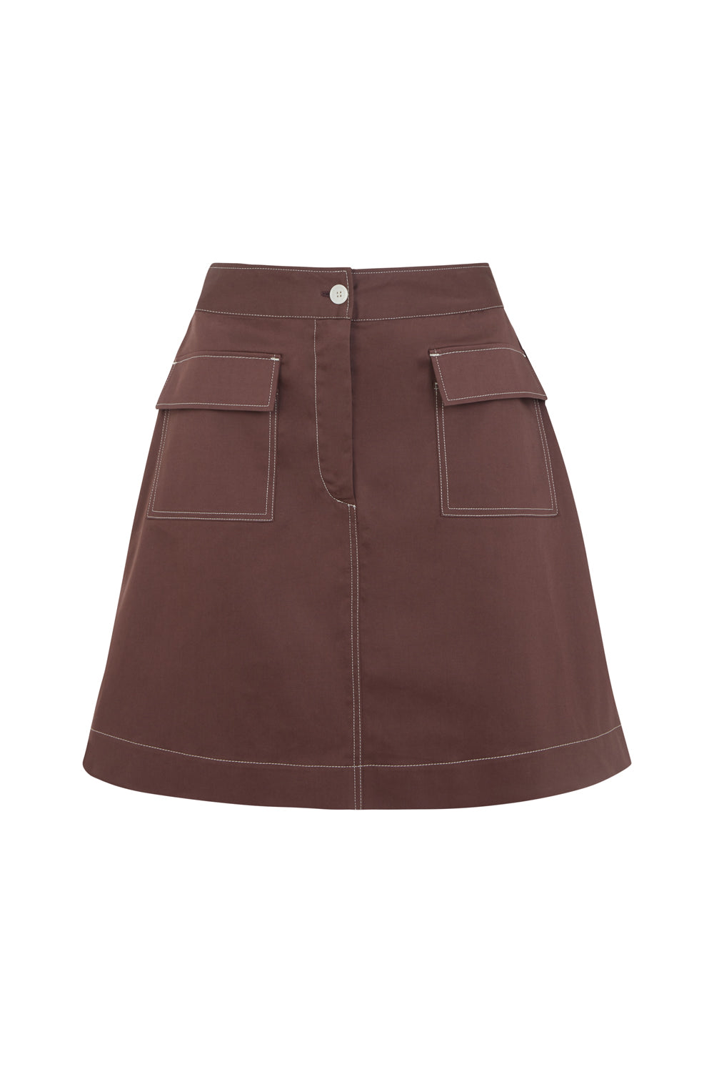 Women’s Brown Francis Skirt Maroon XXL Mirla Beane