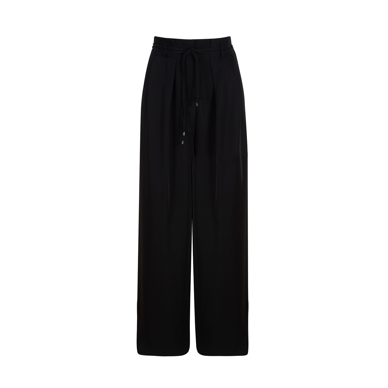 Black Slouchy High Waisted Wide Leg Pants - MNK Atelier