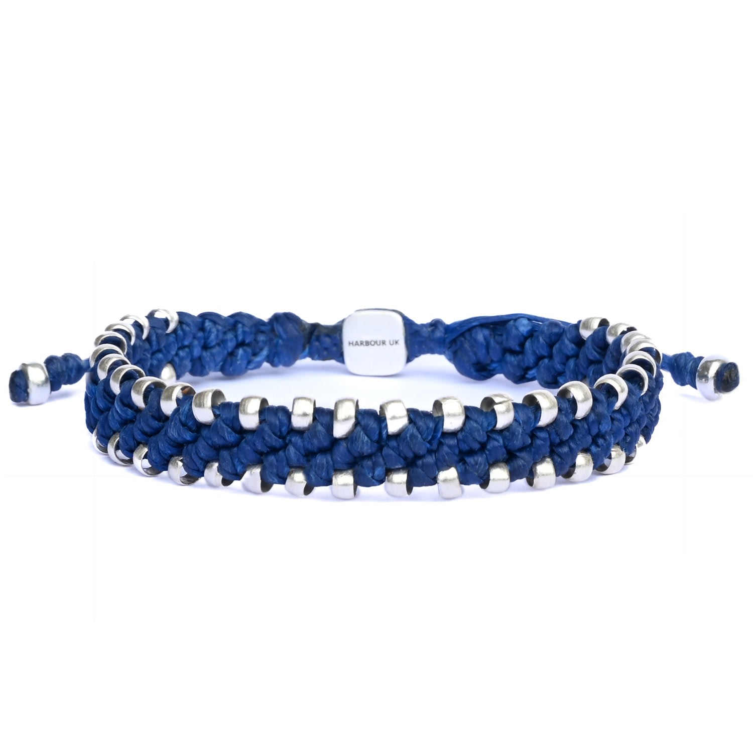 Harbour Uk Bracelets Mens Waterproof Rope Bracelet In Blue Colour - Chunky Connection In Blue
