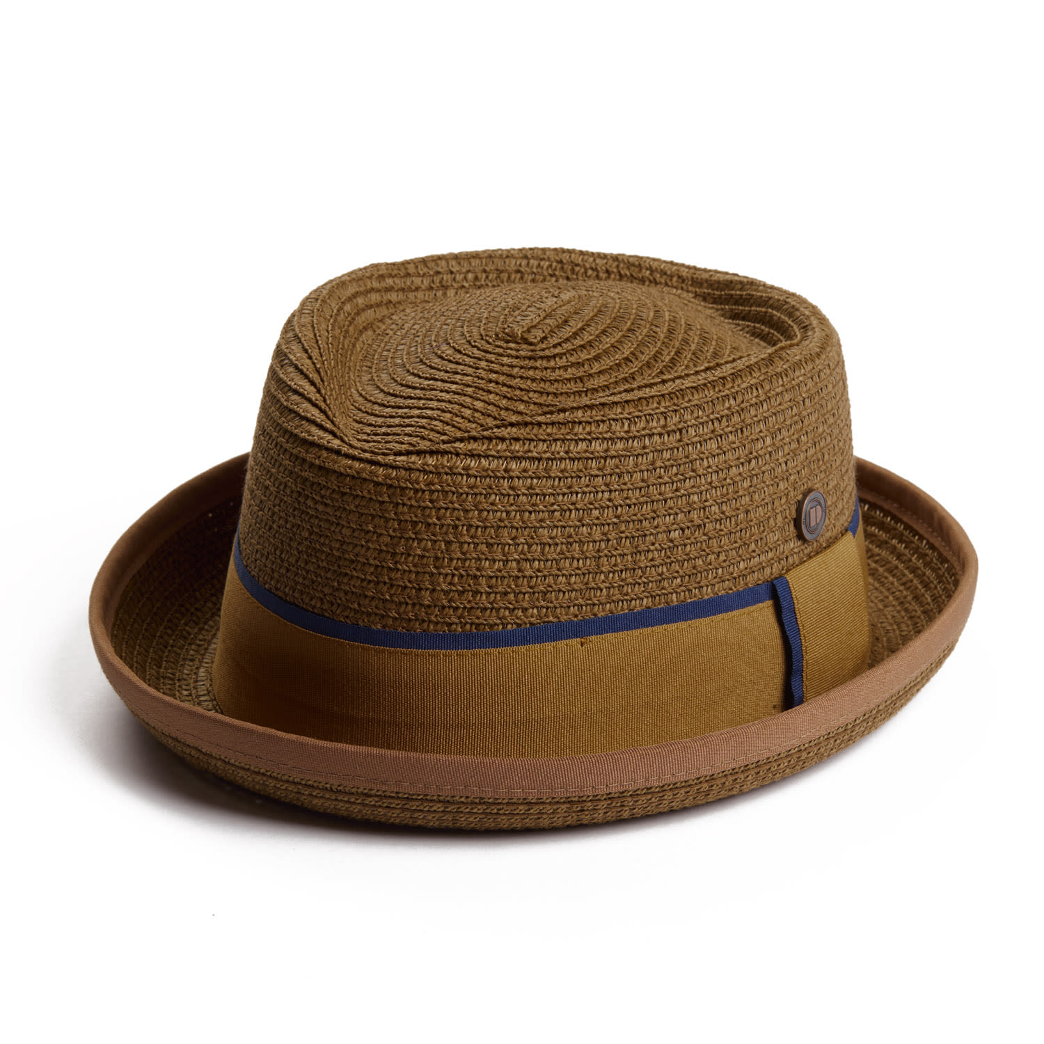 Dasmarca Hats Men's Brown Dasmarca Durban Summer Diamond Crown Light Weight Breathable Porkpie Hat - Spice In Brown