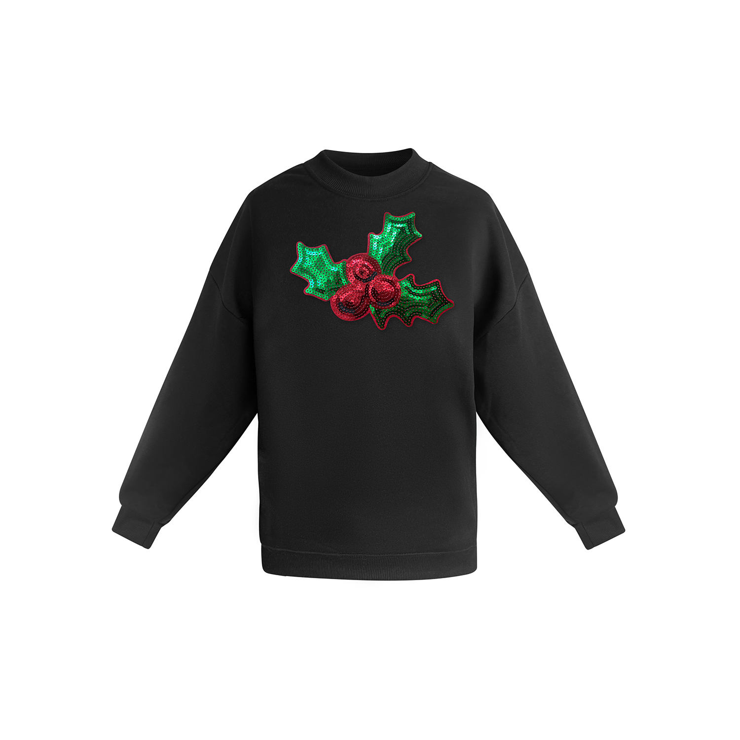 Toma Women's Christmas Black Sweatshirt In Black
