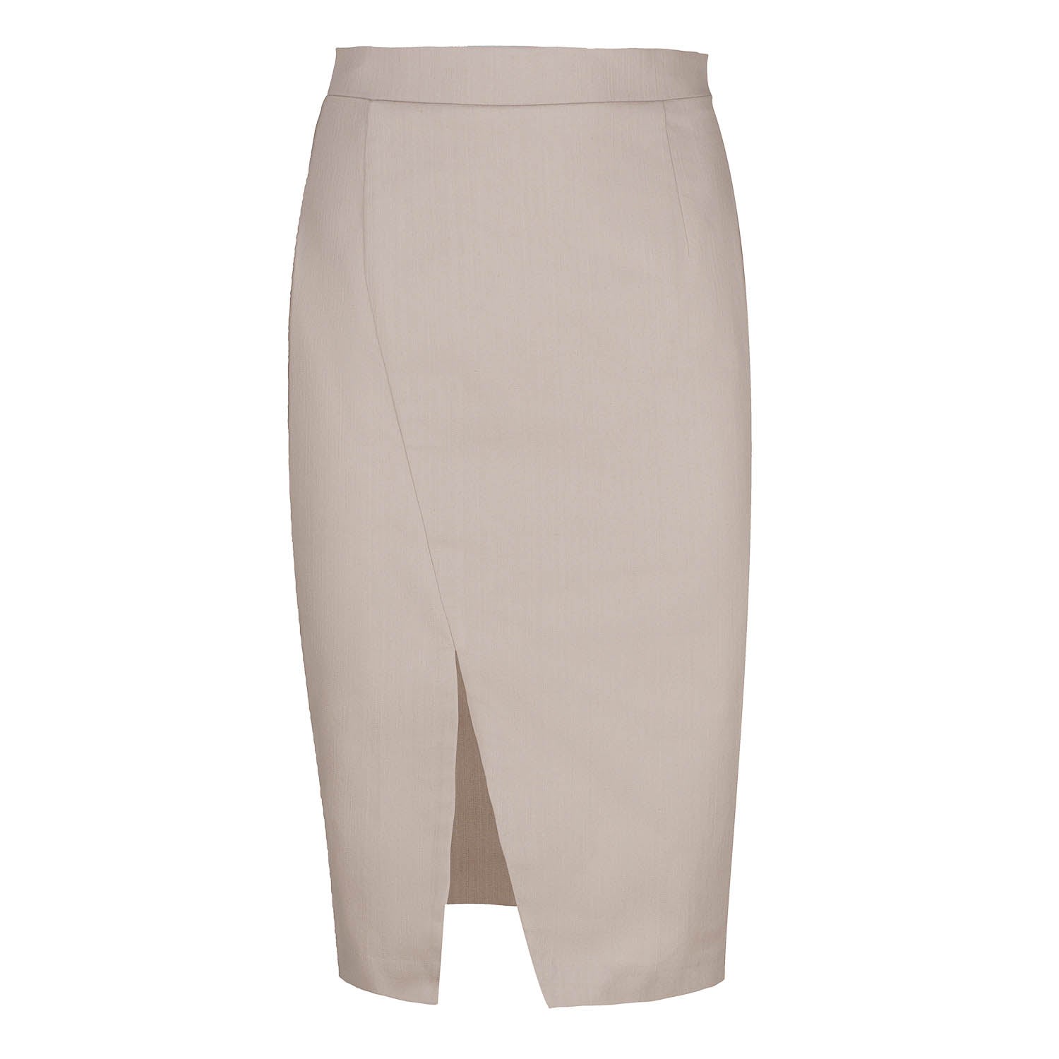 Conquista Women's Neutrals Beige Denim Style Pencil Skirt In Beige