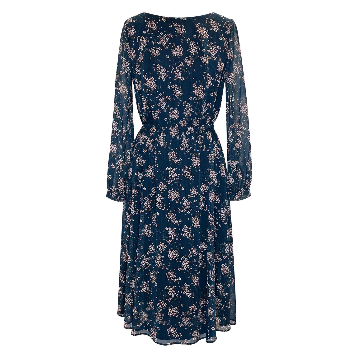 Alie Street London エレガント美シルエット Marissa ドレス Marissa Chiffon Dress in Dark Rose Floral Print - Wedding