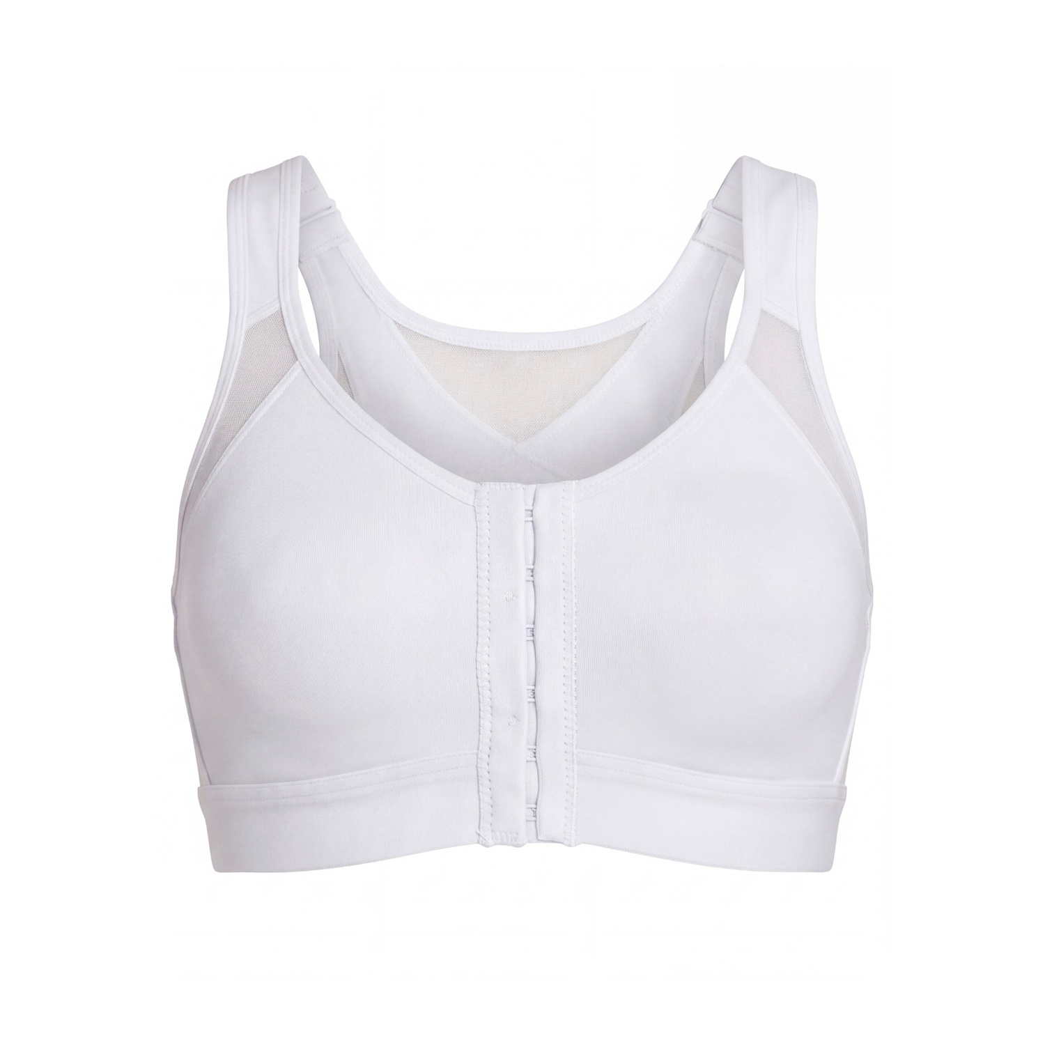 Leonisa Women's Unlined Wireless Posture Corrector Bra - White