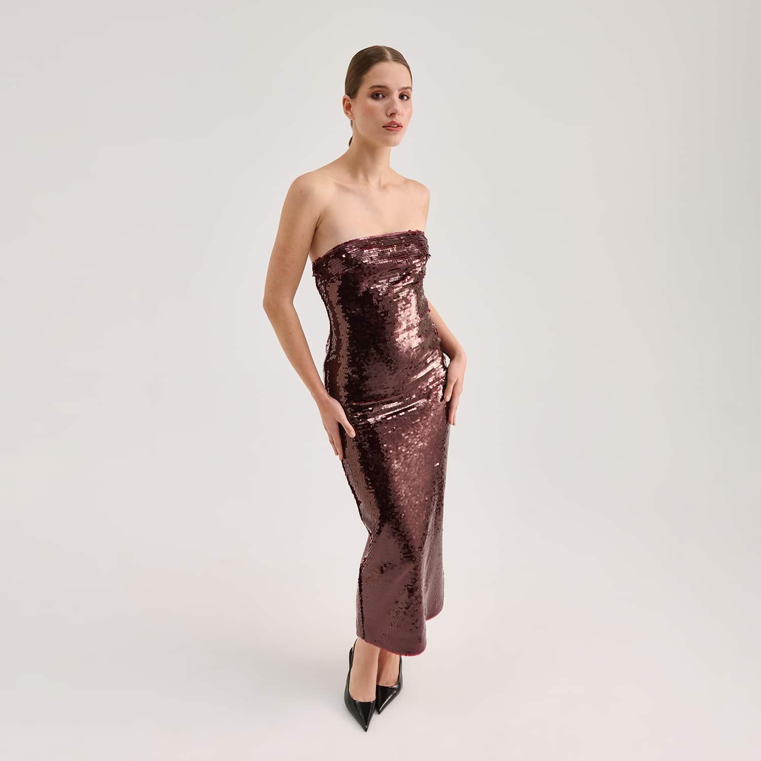 one shoulder pink midi dress Hot Pink One Shoulder Draped Wrap Skirt Midi Dress – AX Paris
