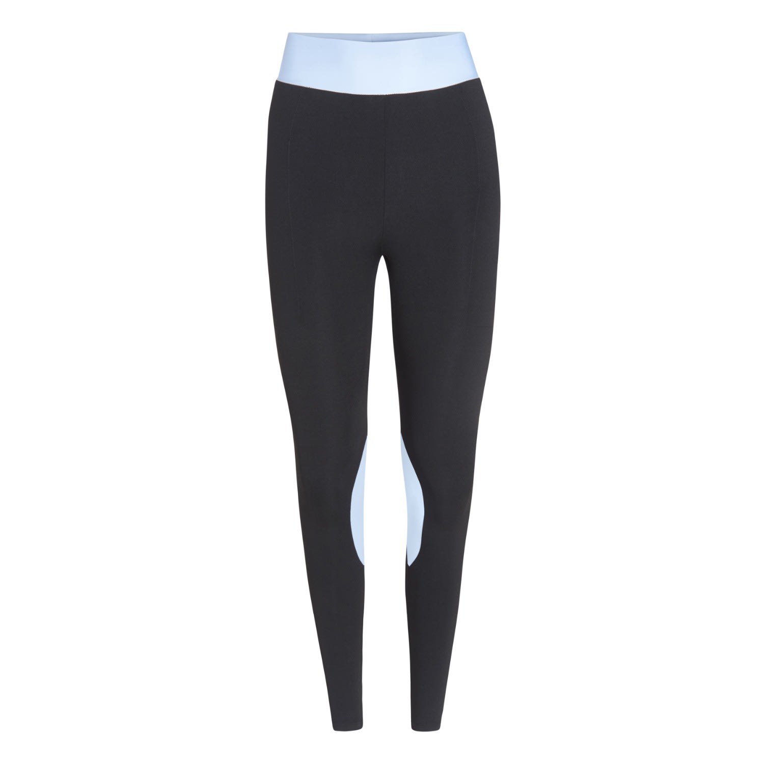 Women’s Black Leggings, Dusty Blue Small Bennu