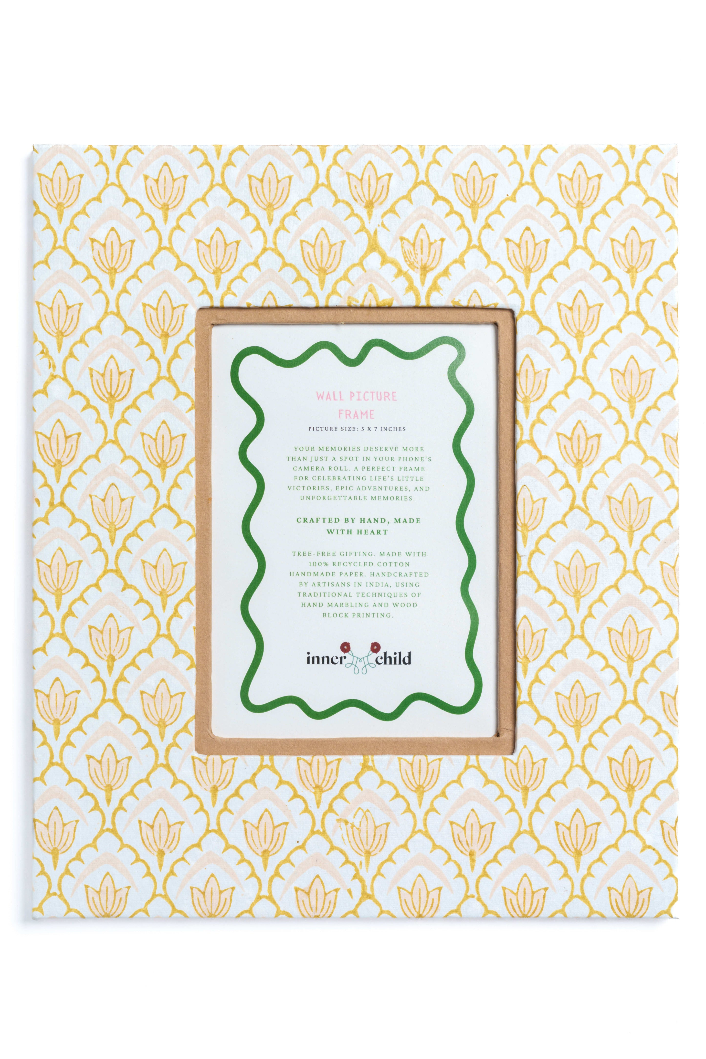 Inner Child Brown Large Wall Picture Frame In Desert Sand Tulip, 5x7