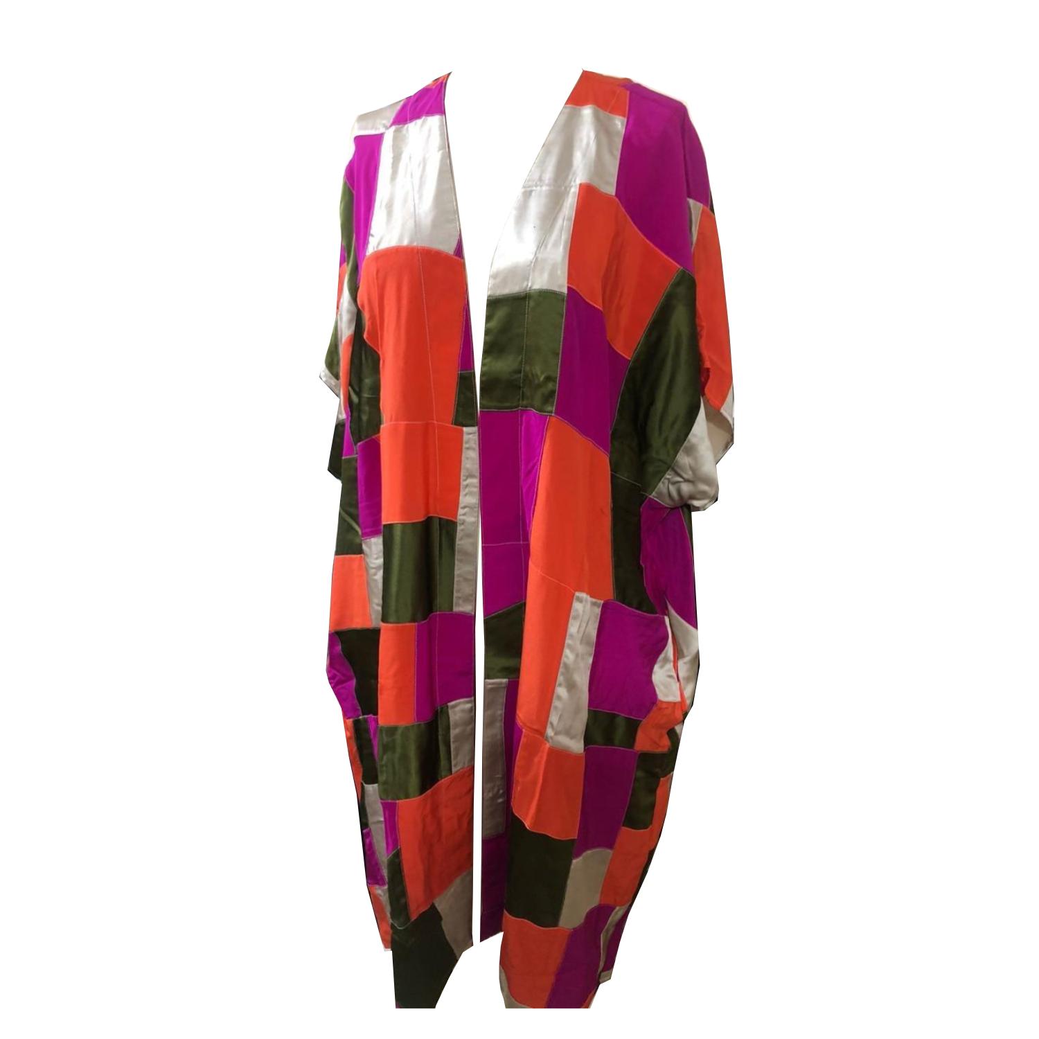 Anuk Women's No Waste Kimono - Multicolour