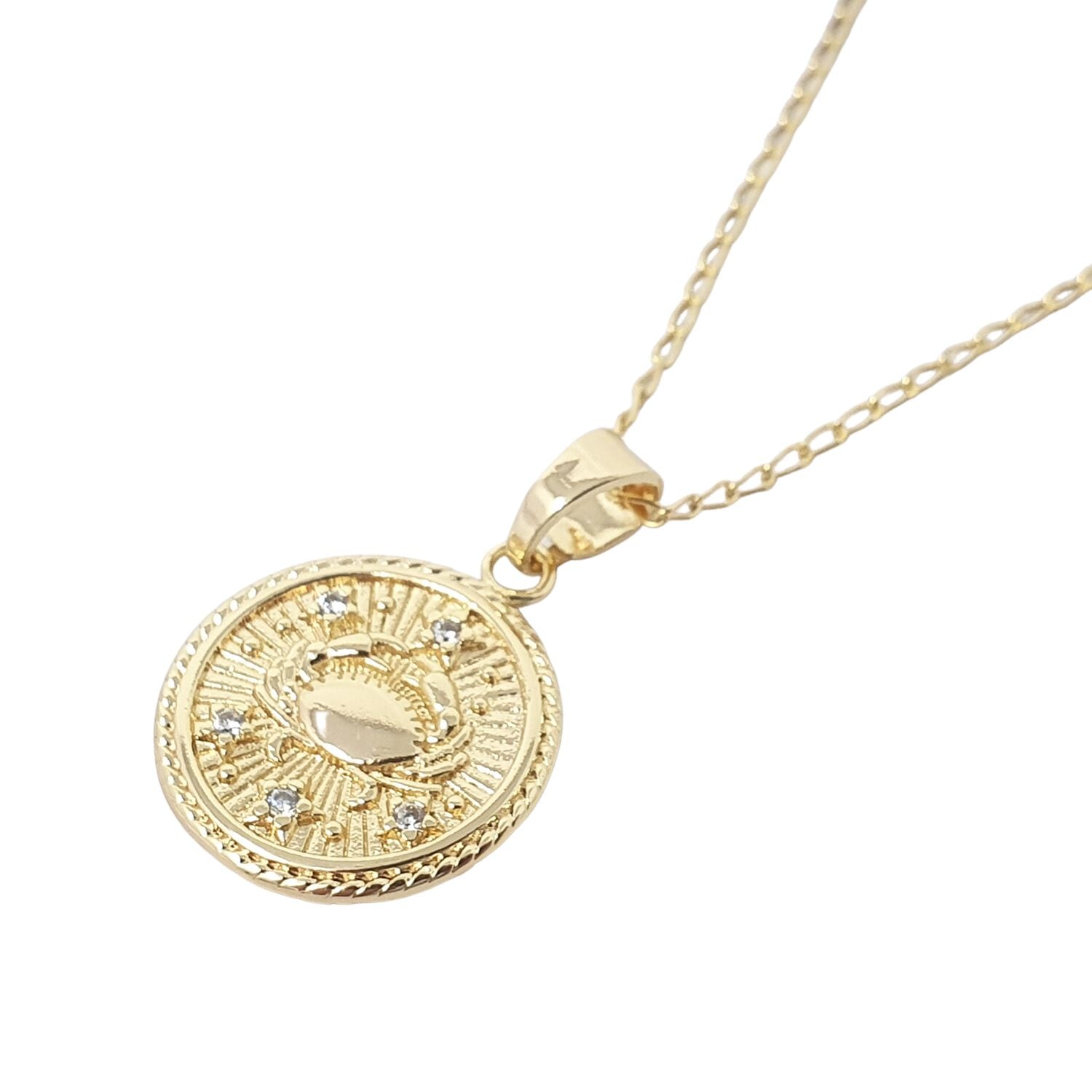 Women’s Cancer Gold Plated Zodiac Astrology Pendant Charm Necklace Harfi