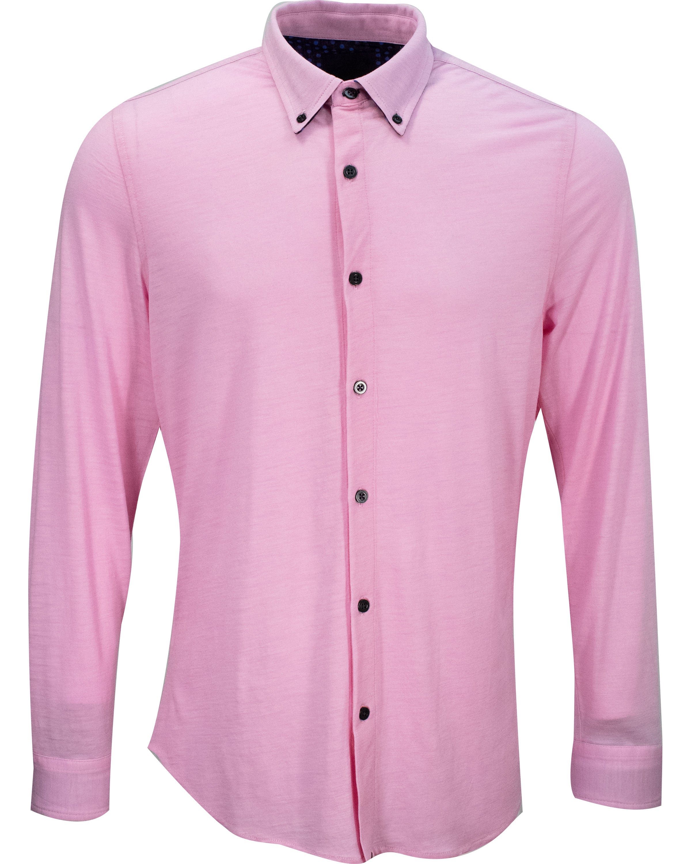 Men’s Pink / Purple Shawn Merino Shirt - Pink Medium Lords of Harlech