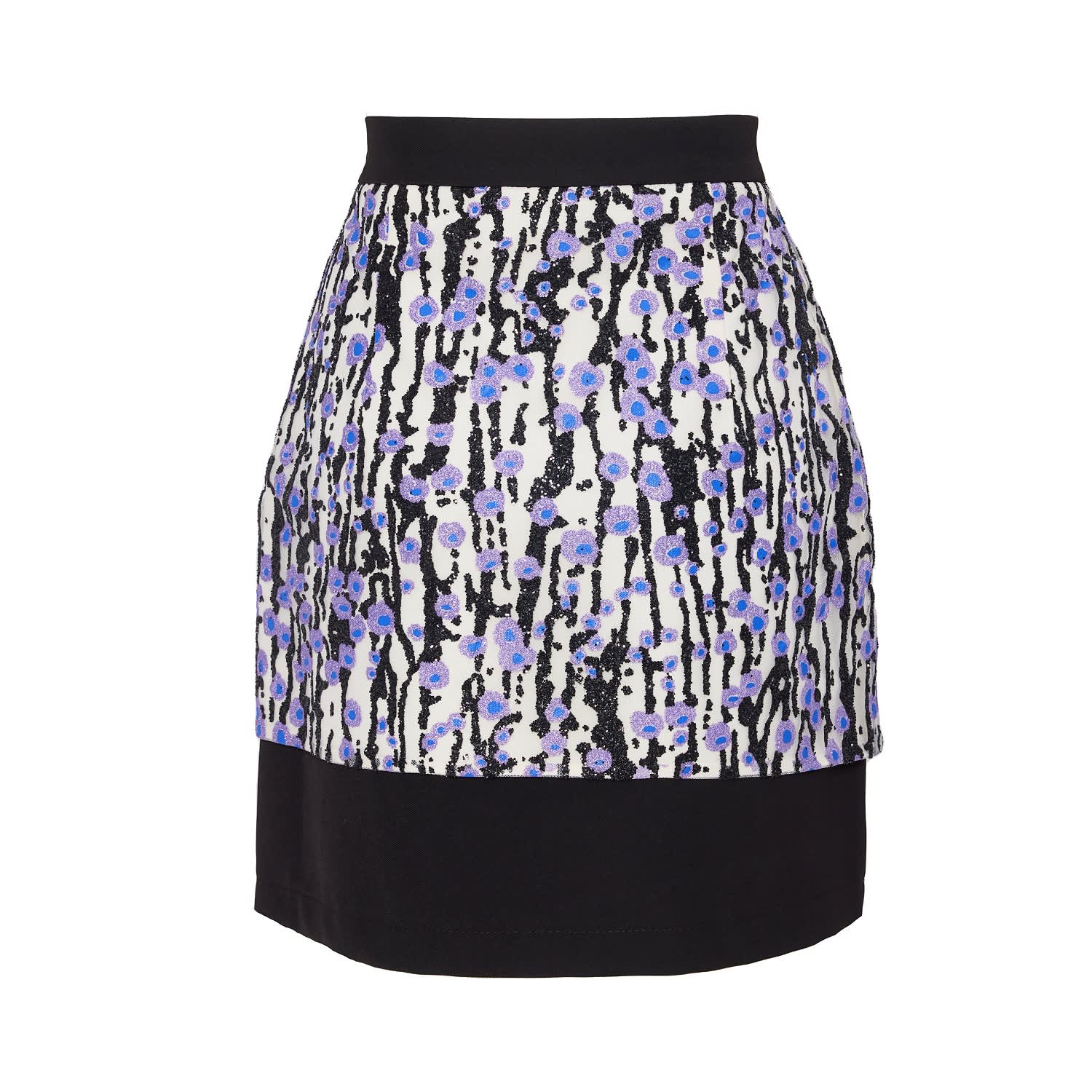 スカート Mirka Layered Skirt High-Waisted Multi-Layered Mini Skirt With Patent Belt
