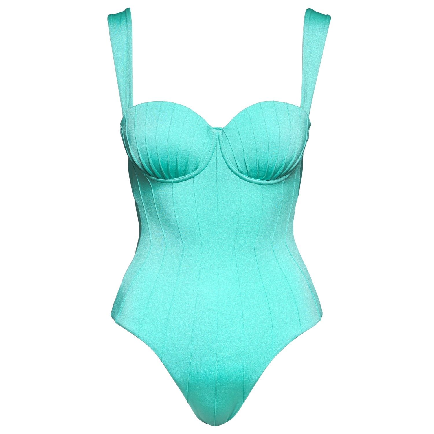 Women’s Green Turquoise Coquillage Balconette One Piece Extra Small Noire Swimwear