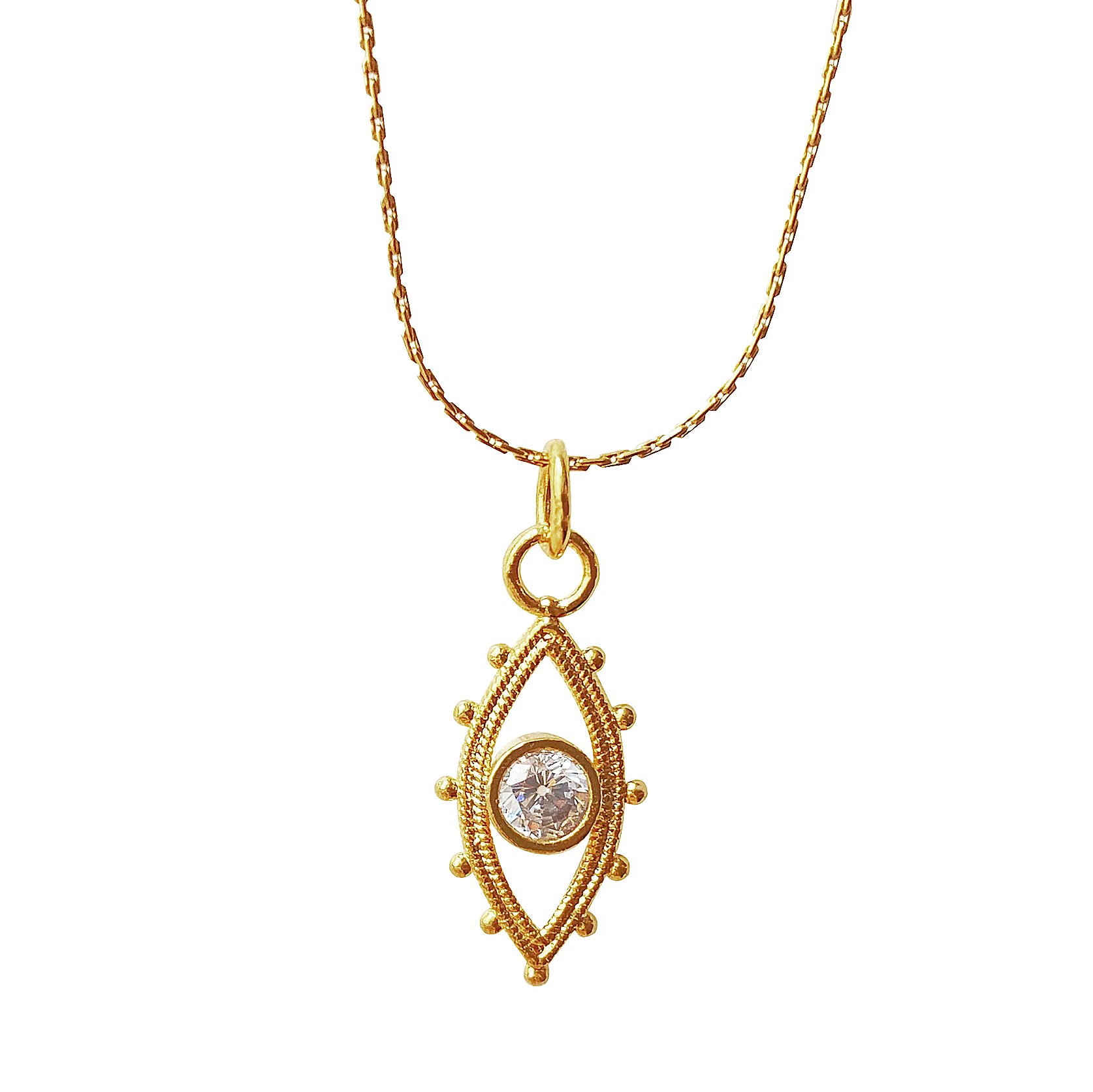 Smilla Brav Women's Gold Evil Eye Necklace Misha
