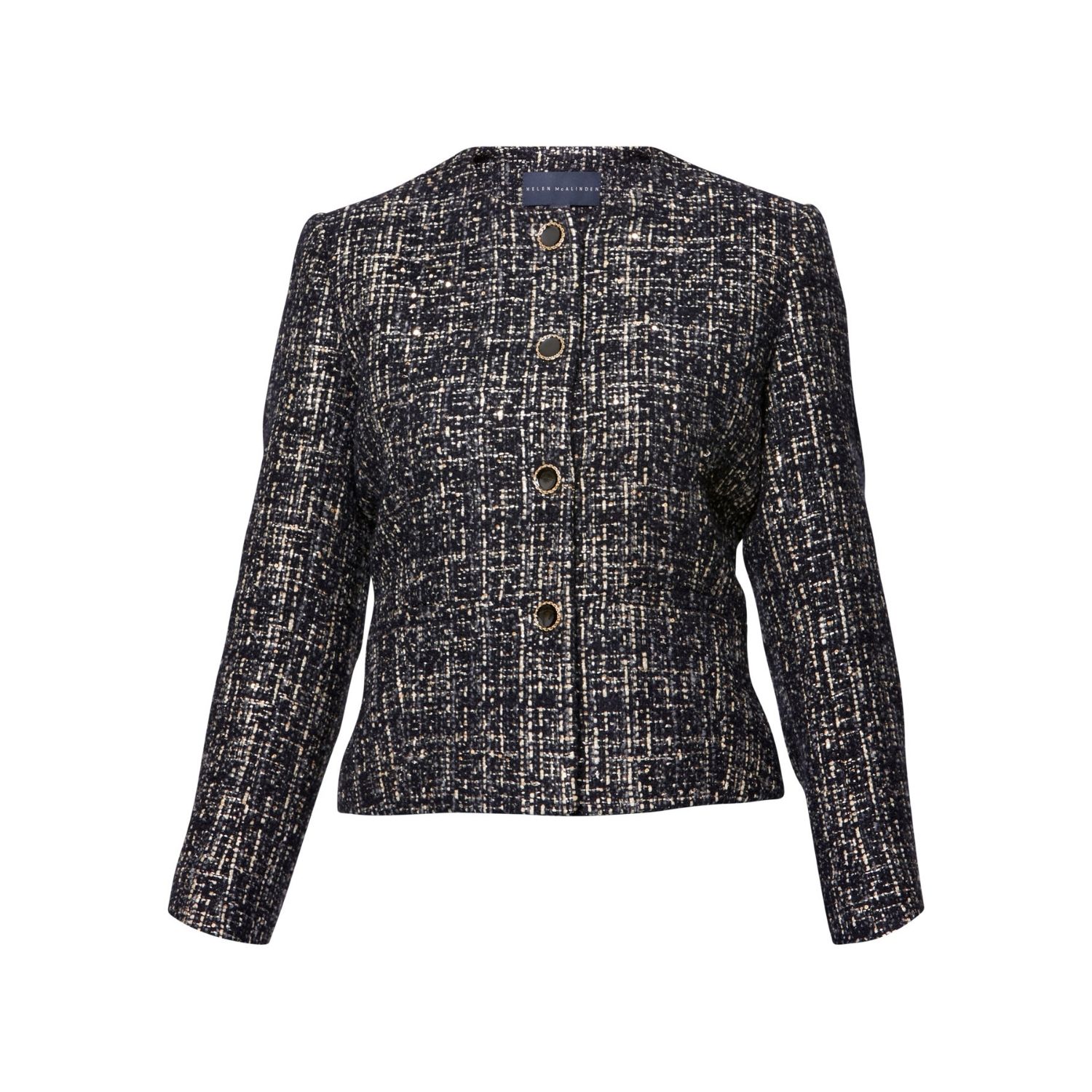 Helen Mcalinden Women's Cassandra Navy Boucle Jacket In Blue