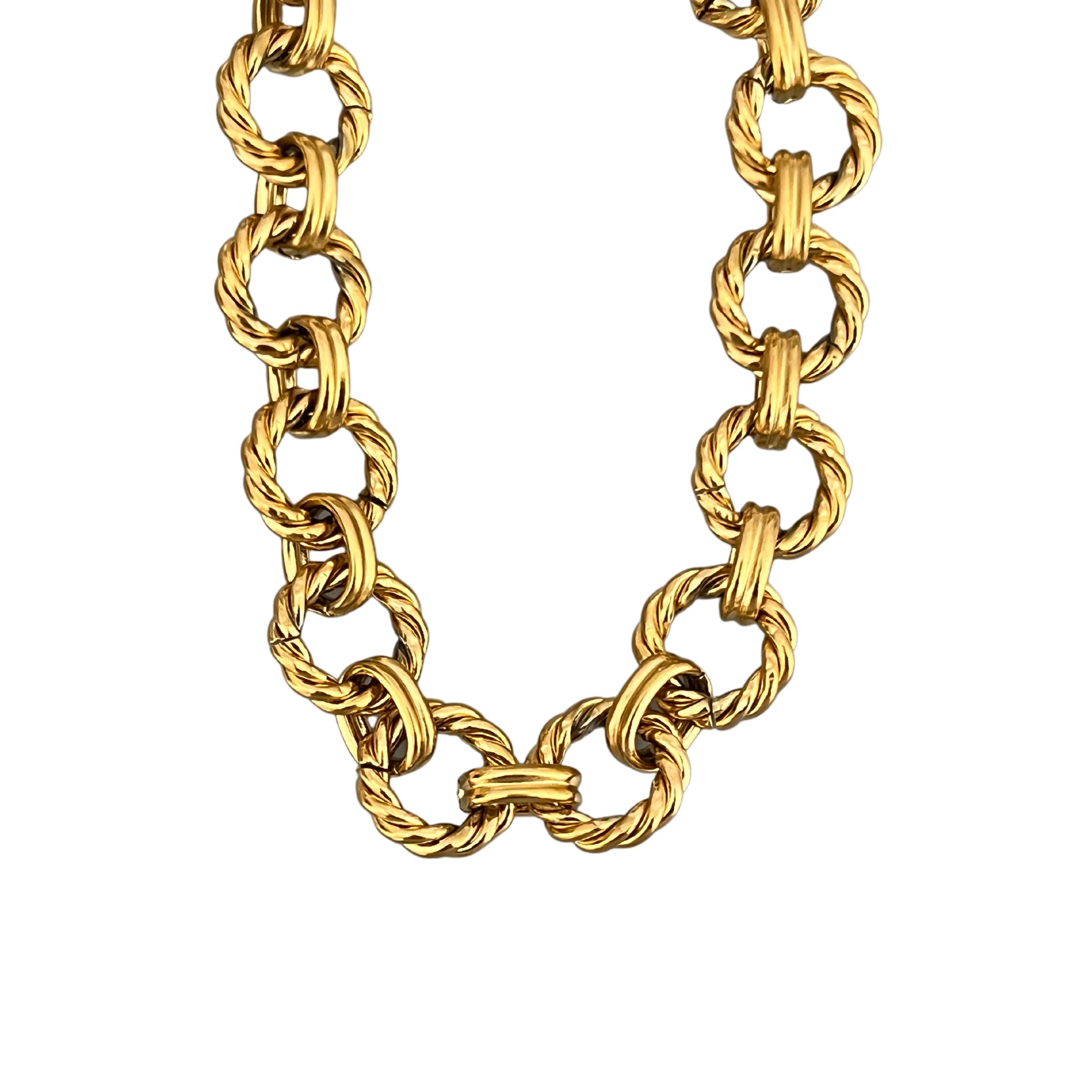 Gold Twist Cable Link Chain Necklace | Nazzar | Wolf & Badger
