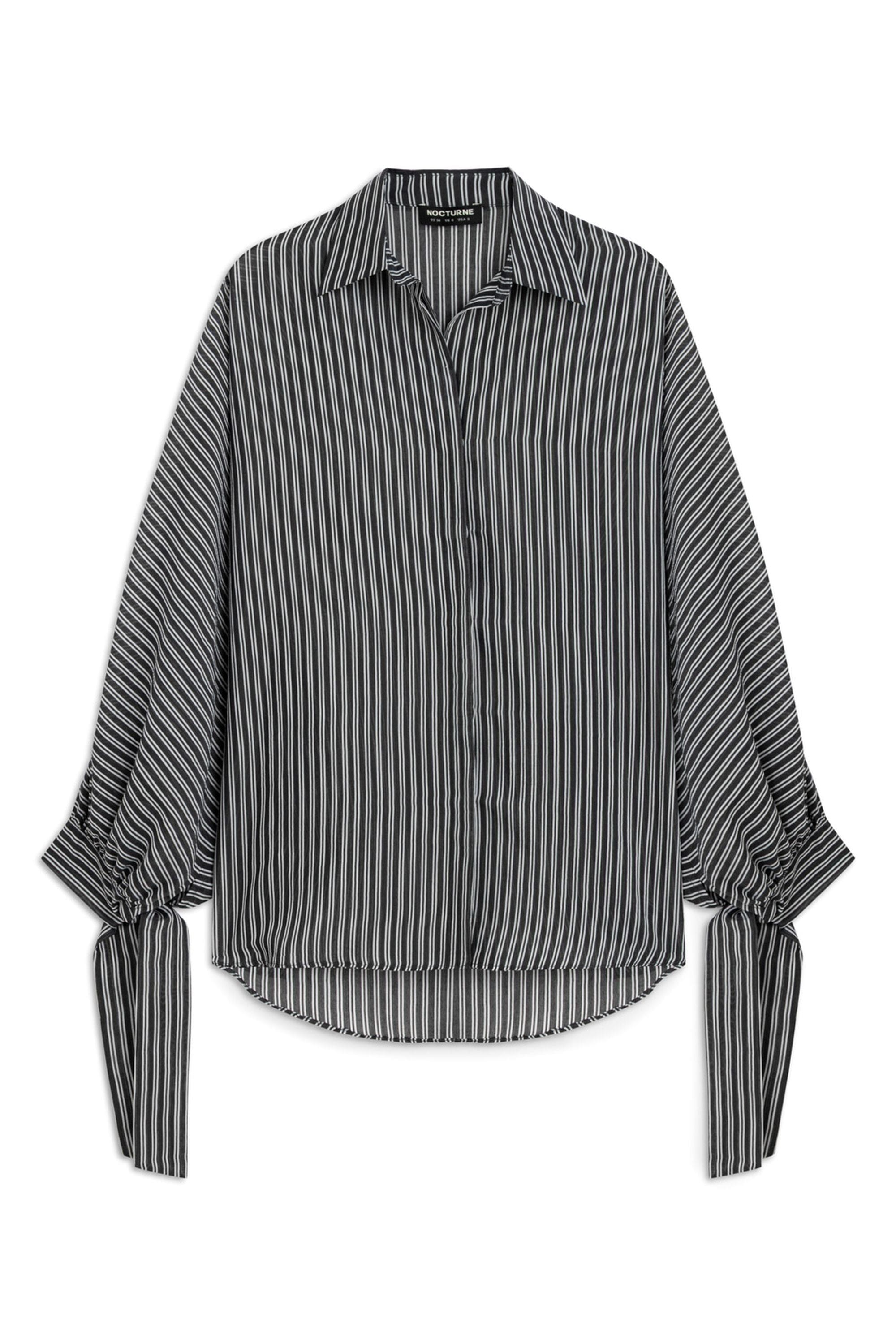 Nocturne Shirt With Tie Sleeve Detail