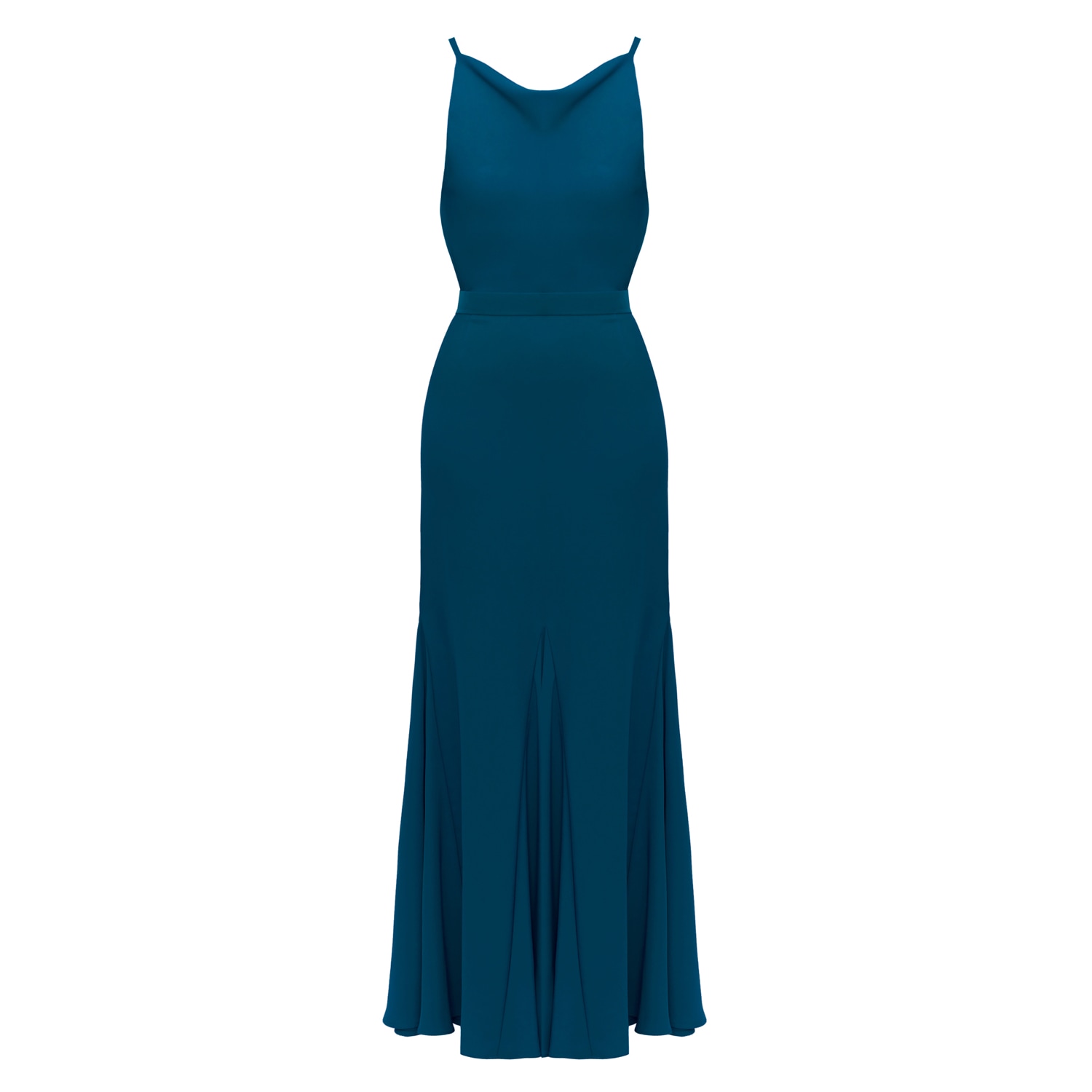 Undress Women's Linea Blue Long Evening Dress With Flattering Skirt