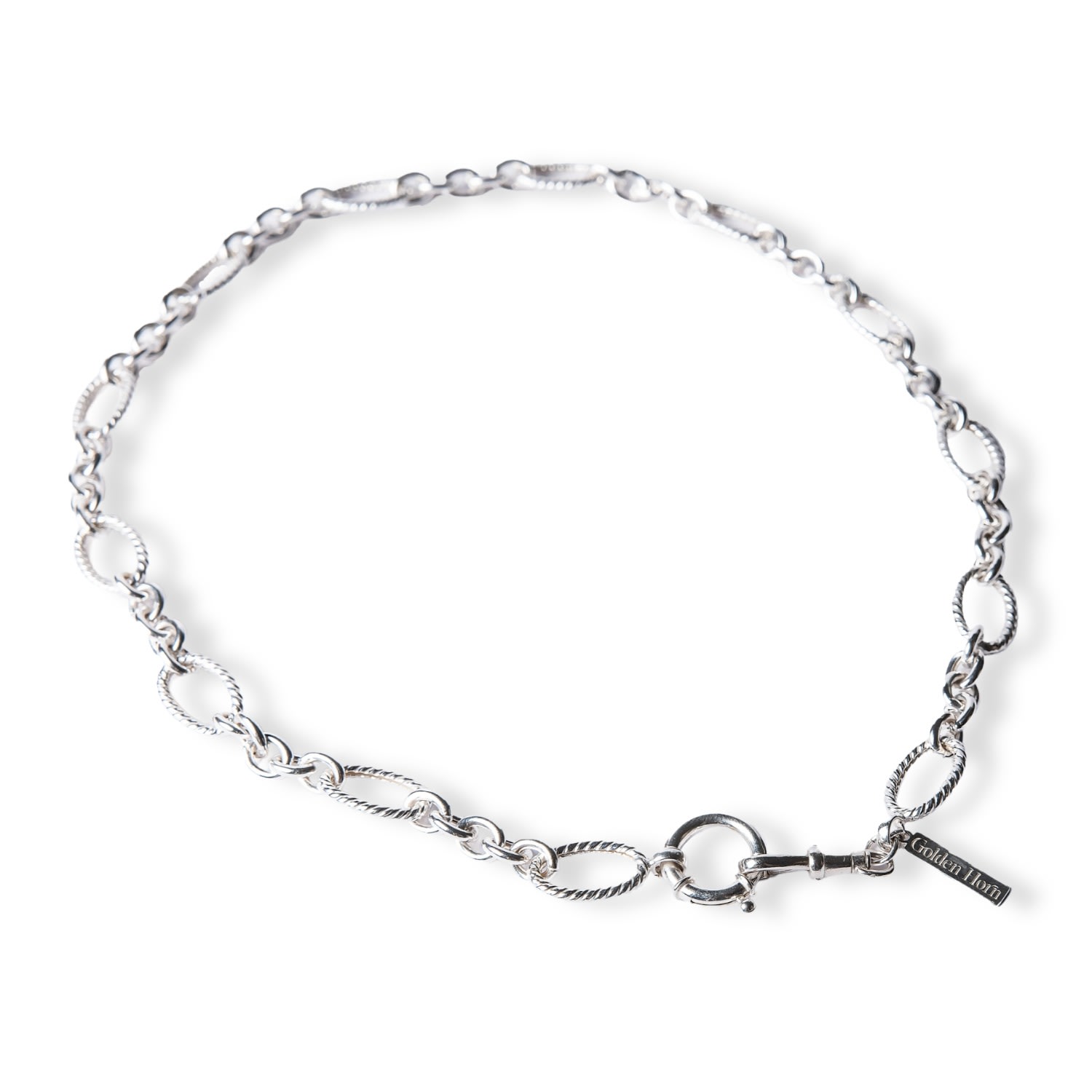 Golden Horn Jewellery Women's Pure Chunky Chain Silver Necklace