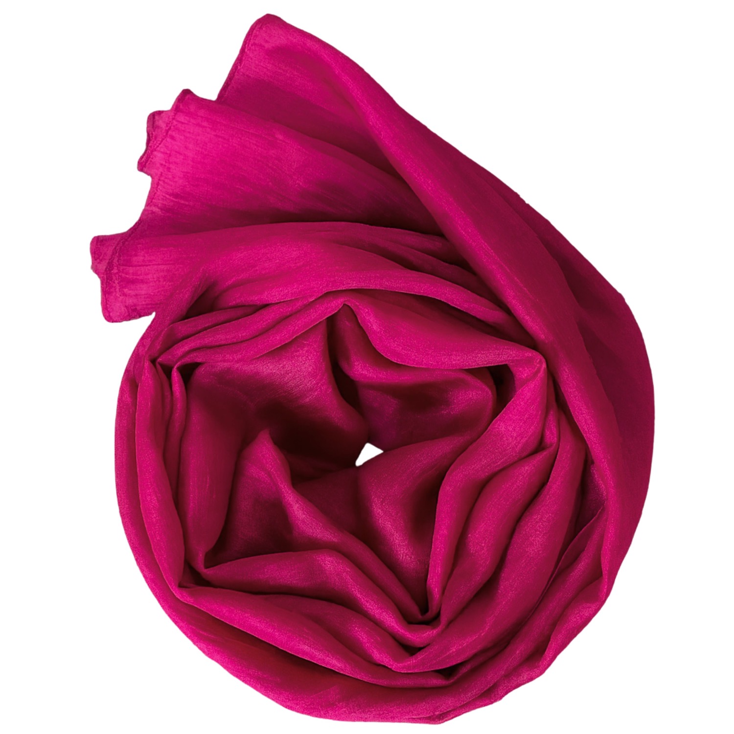 Silk And Bears Women's Purple / Pink / Purple Handwoven Mulberry Silk Scarf- Deep Fuchsia- Lightweight & Sheer In Multi