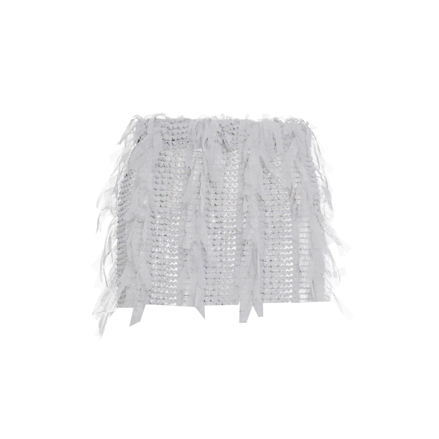 Sarah Regensburger Women's Goddess Mini Skirt White In White