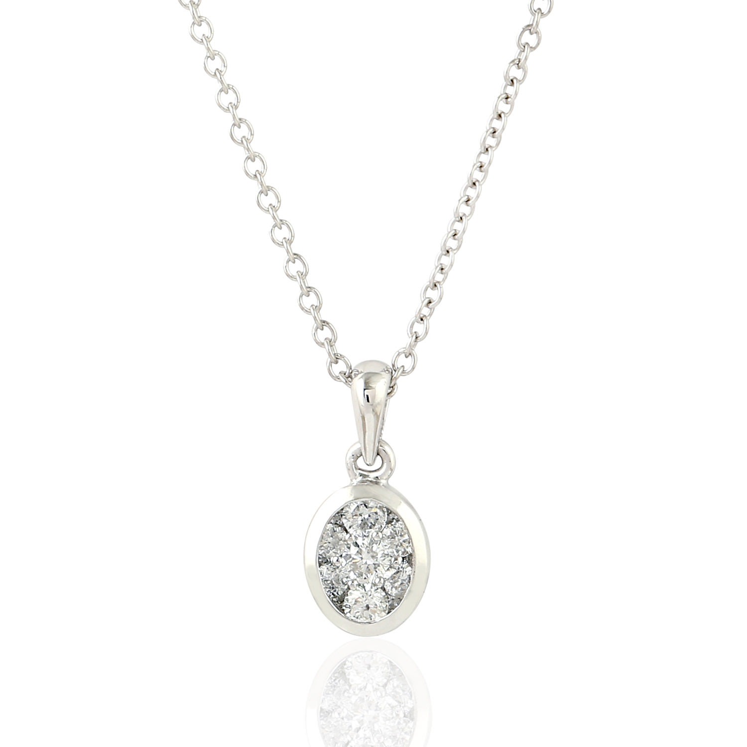 Artisan Women's Natural Diamond Choker Necklace 14k White Gold Jewelry In Gray