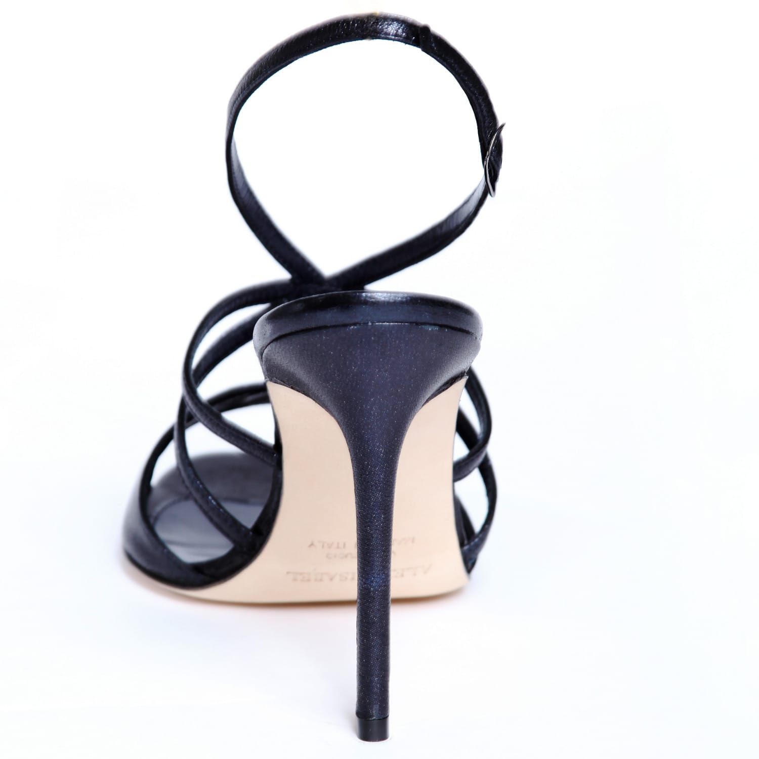 navy blue heeled sandals uk