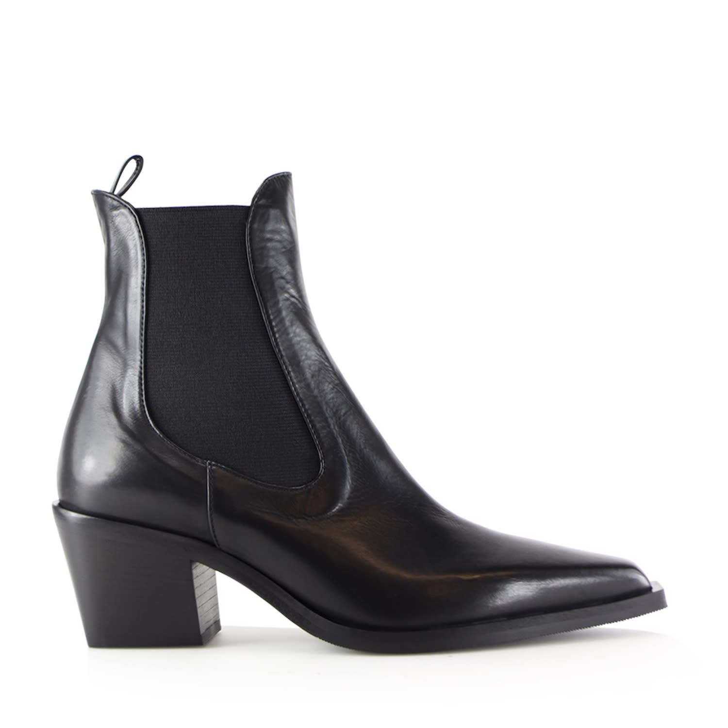 Notabene Women's Luna Boots, Black Leather In Black