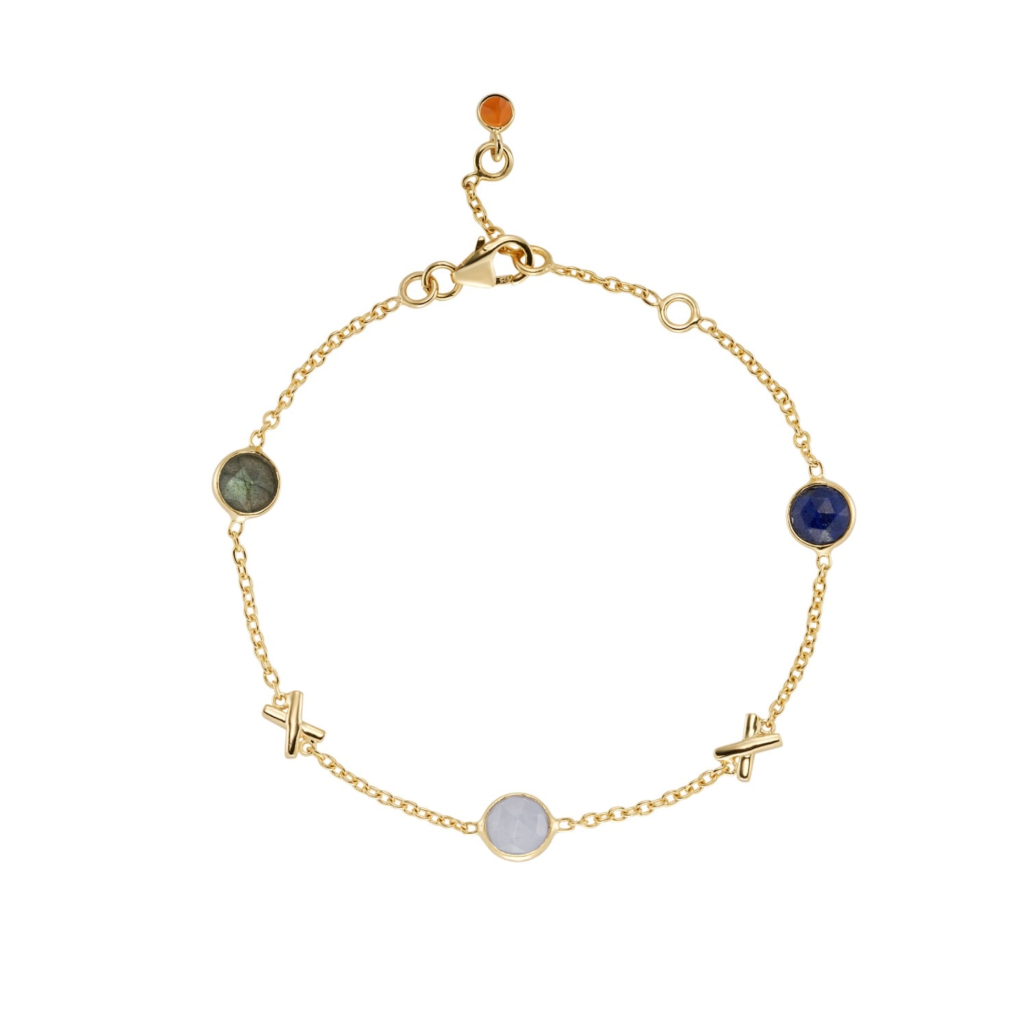 Auree Jewellery Women's Gold Miramar New Beginnings Gemstone Bracelet