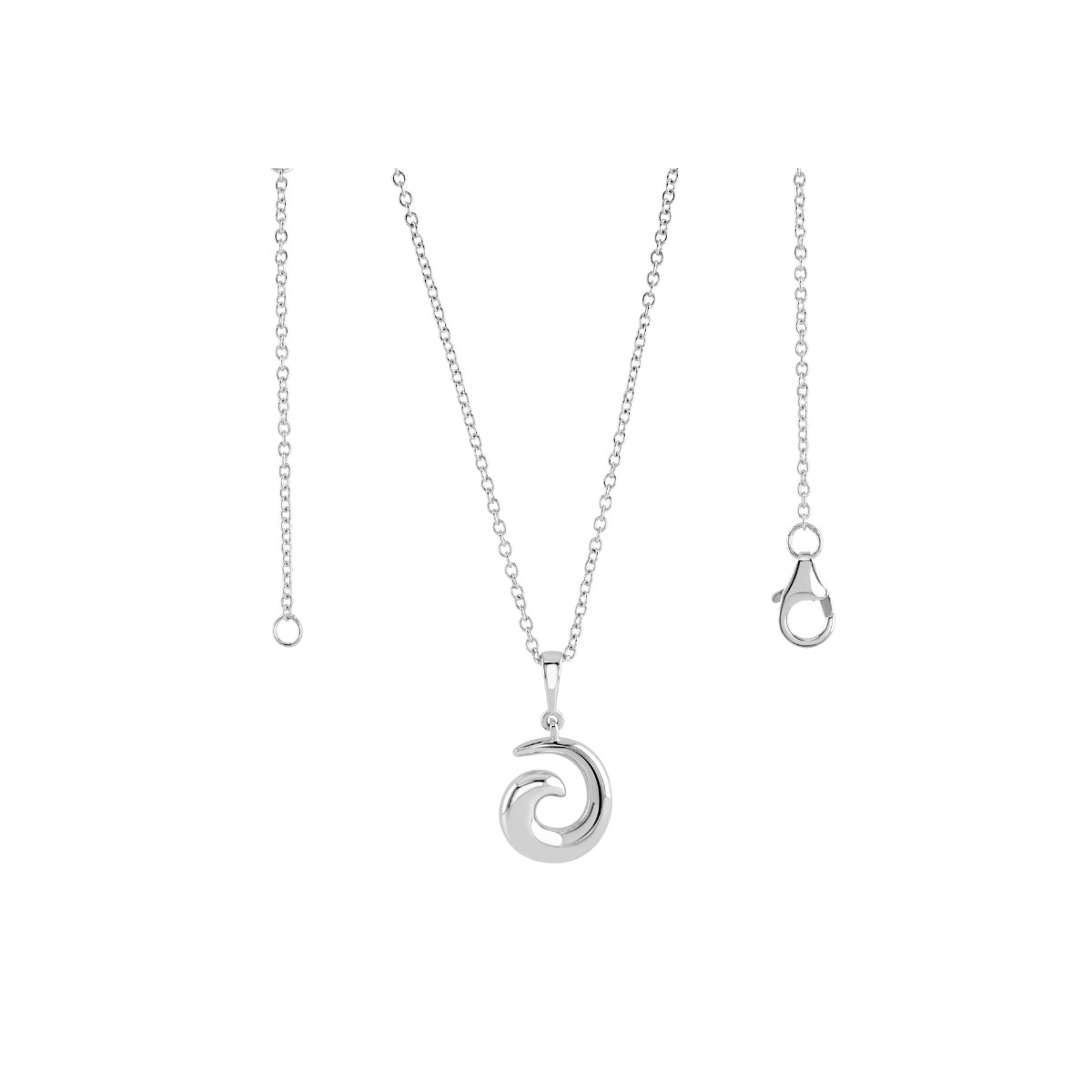 Women's Silver Element Swirl Pendant | Lucy Quartermaine