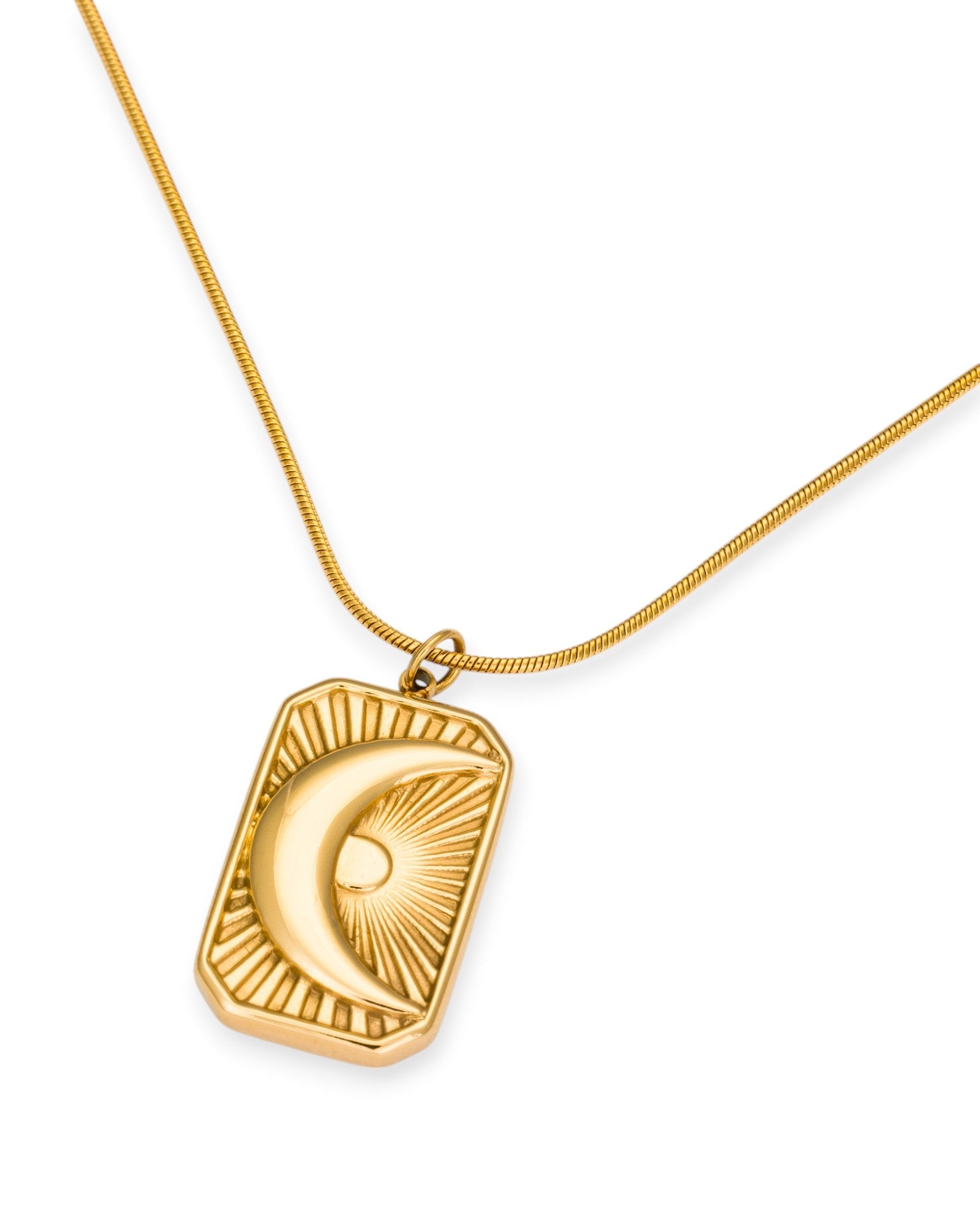 Kybele Studio Women's Crescent Glow Necklace In Gold