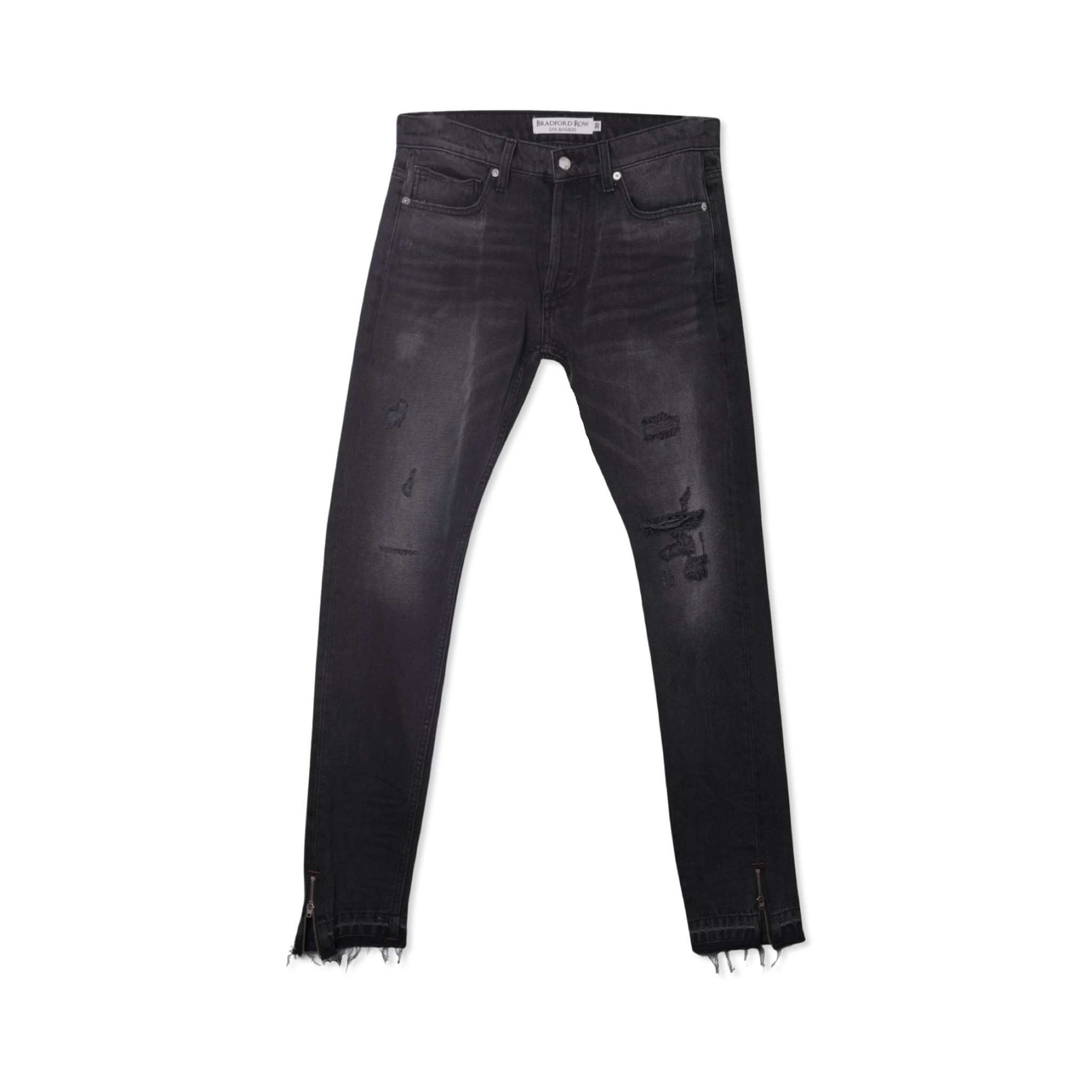 Bradford Row Men's Black Pluto Slim Fit Tapered Jean In Black