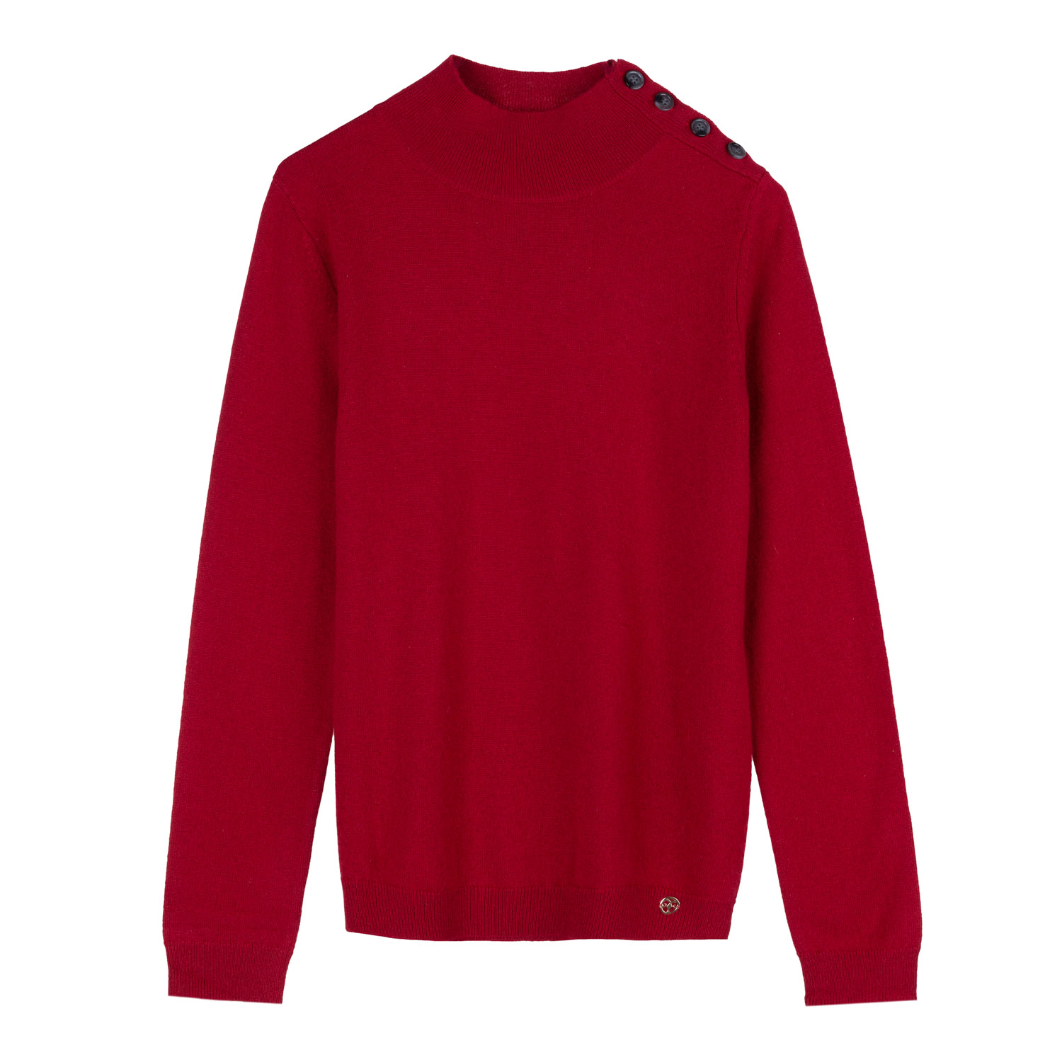 BEL CASHMERE WOMEN'S RED ODETTE SWEATER BURGUNDY