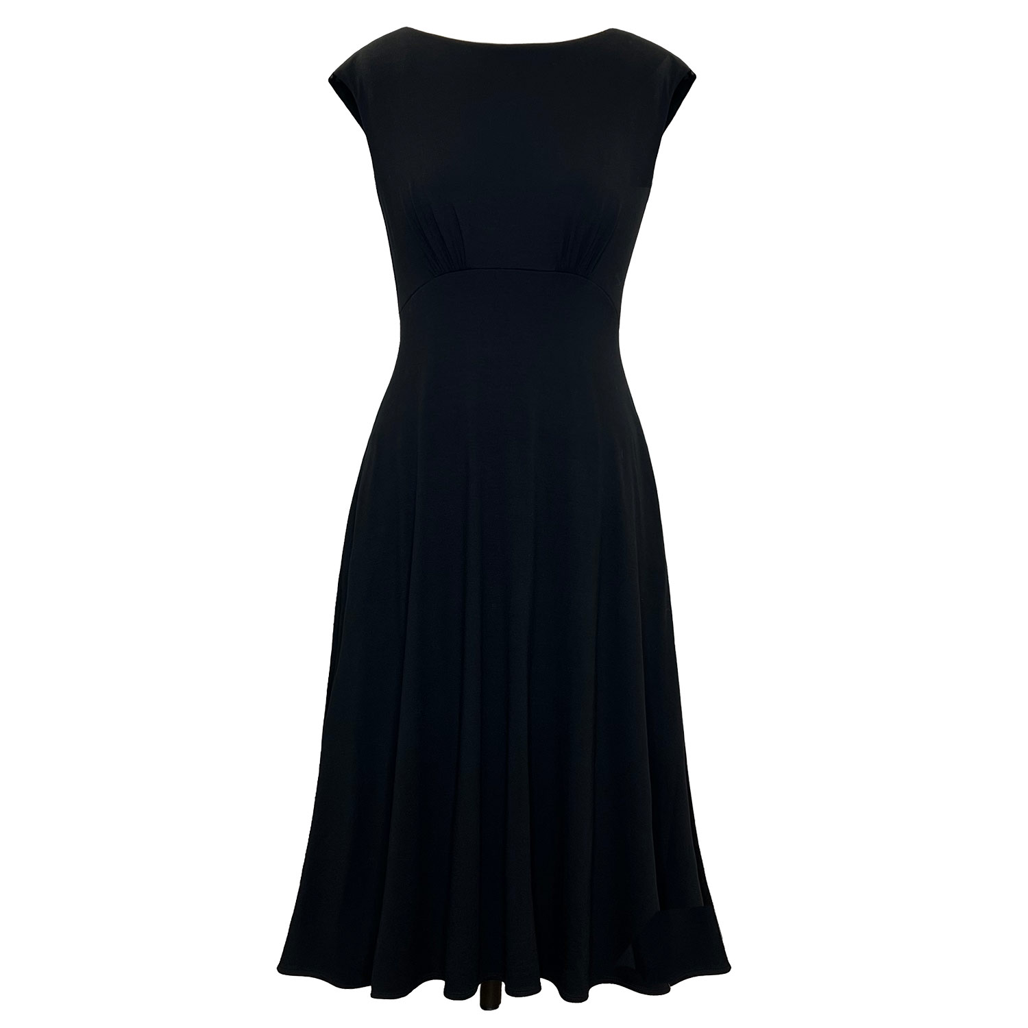 Women's Luna Midi Dress With Pockets In Black. | Xl/Xxl | Alie Street London