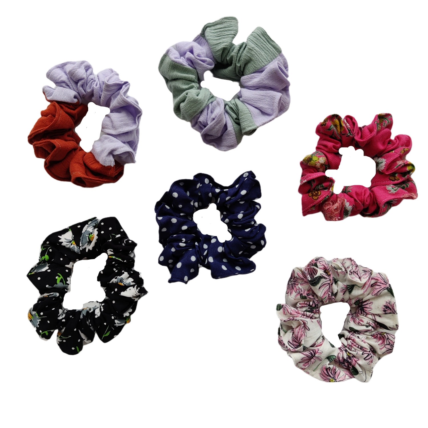 Chillax Women's Colorful Scrunchies Pack - Zero Waste