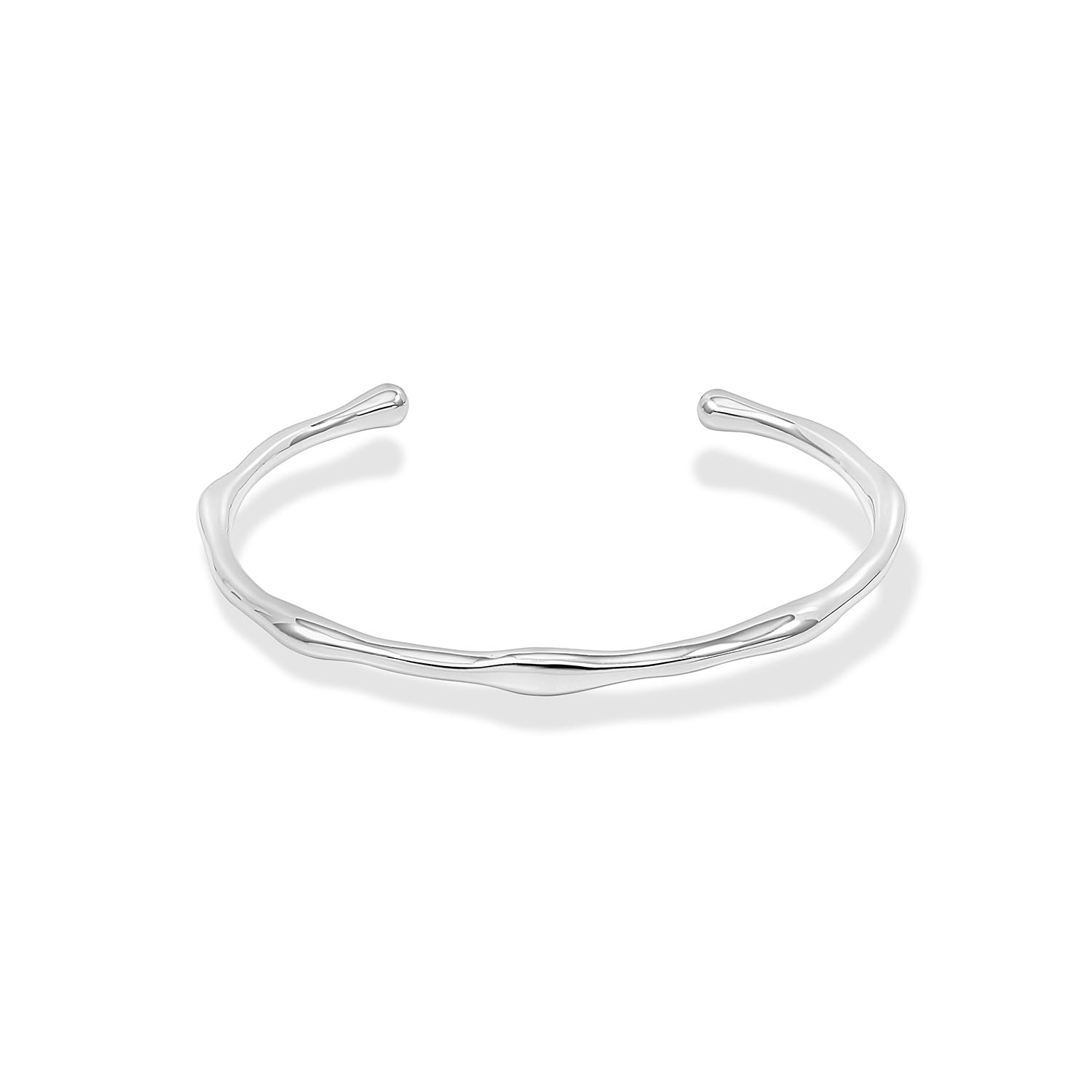 Women’s Waterfall Torque Bangle In Silver Dower & Hall