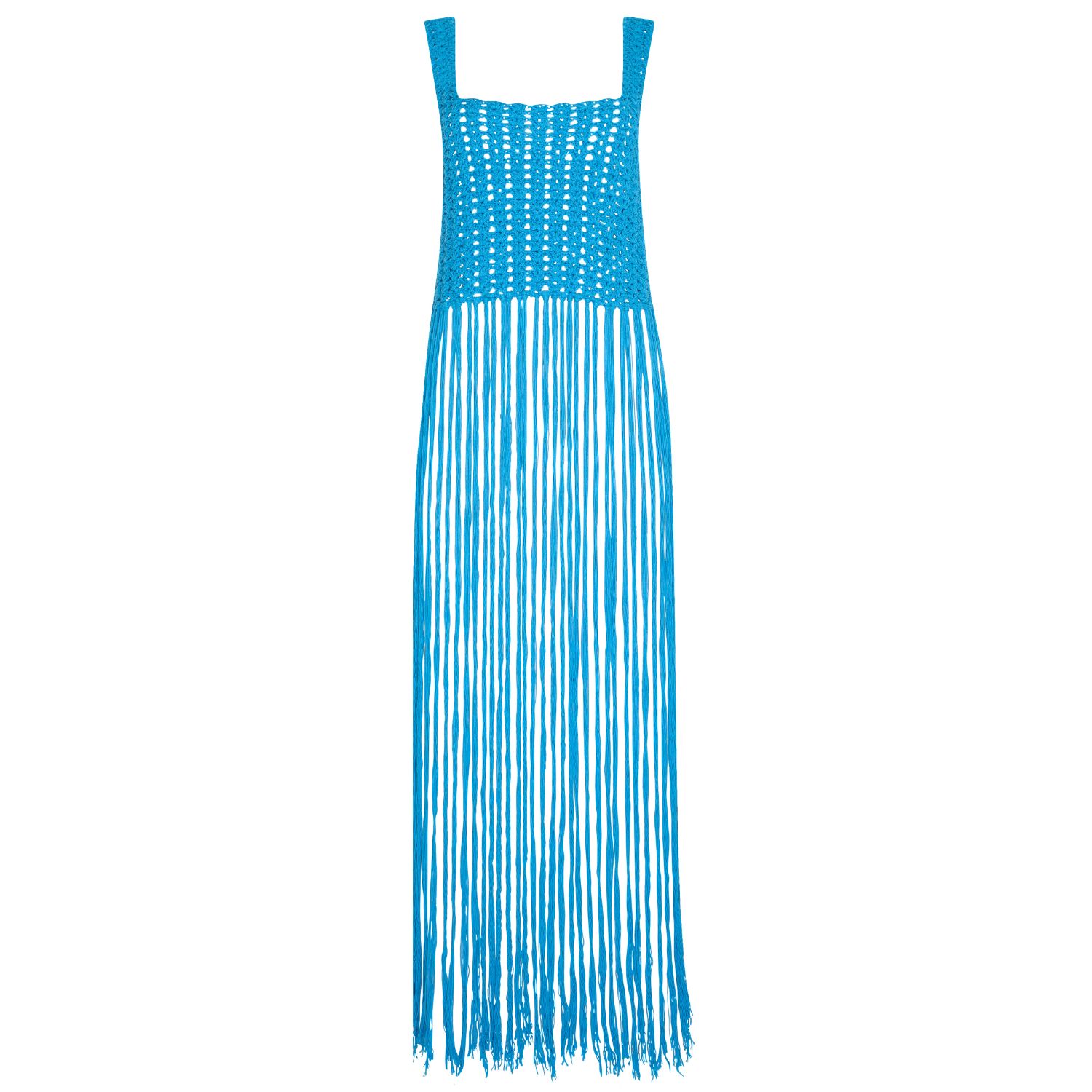tassel dress blue Long Evening Gown A-Line Fringe Dress Blue – Julia Allert main image 1