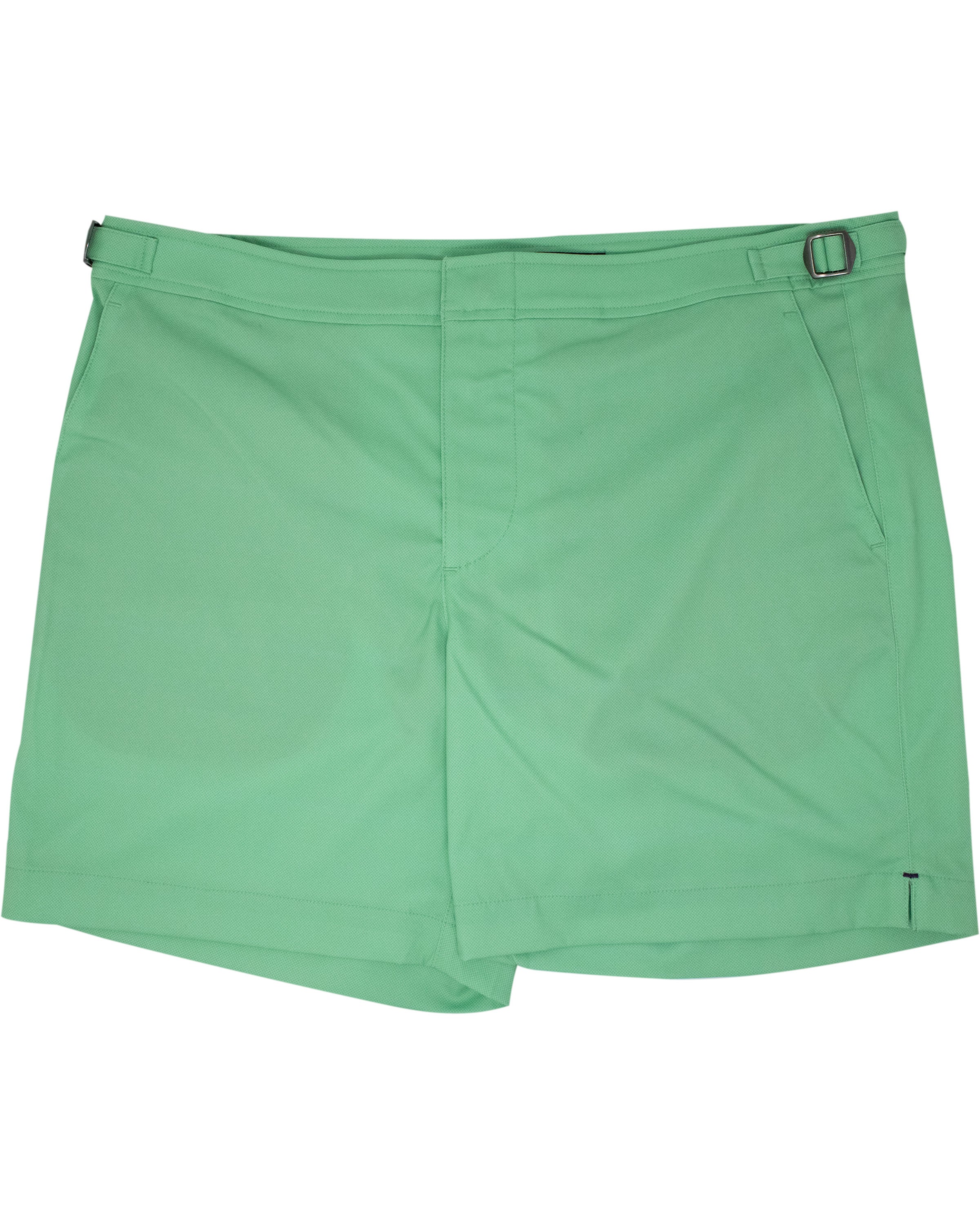 Lords Of Harlech Men's Green Pool Oxford Swim Short - Clover In Green