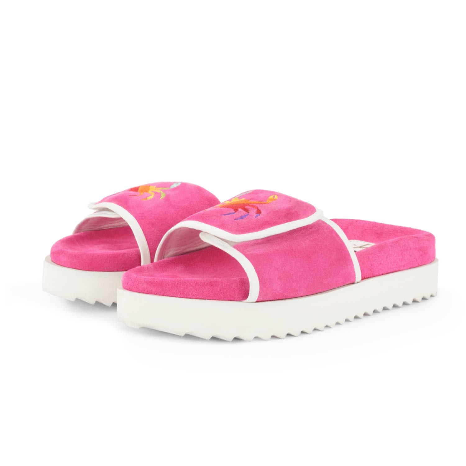 Women’s Pink / Purple Phin Suede Slides -Pink 7 Uk Myyaz